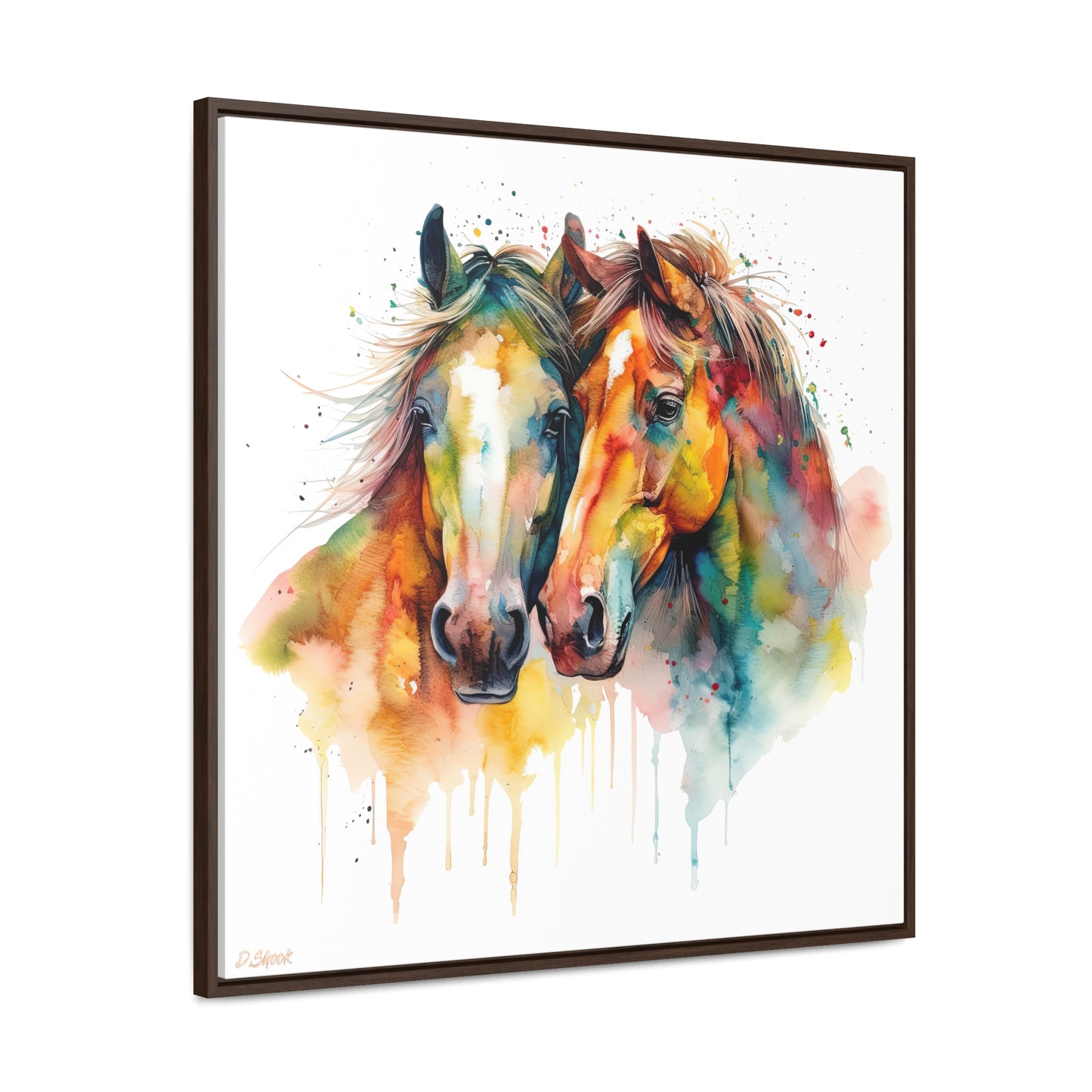Horse Rescue 6 Gallery Canvas Wraps, Square Frame