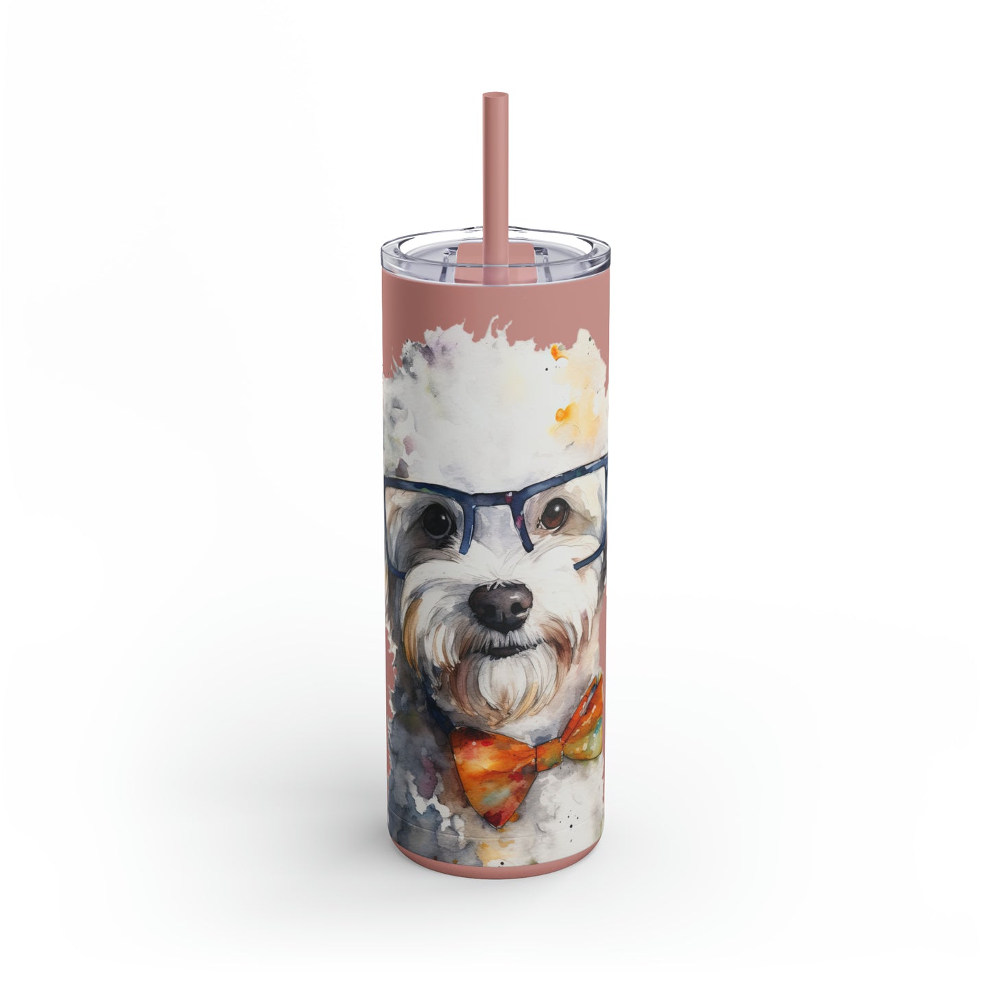 Bichon Frise 4 Maars Maker Skinny Matte Tumbler, 20oz