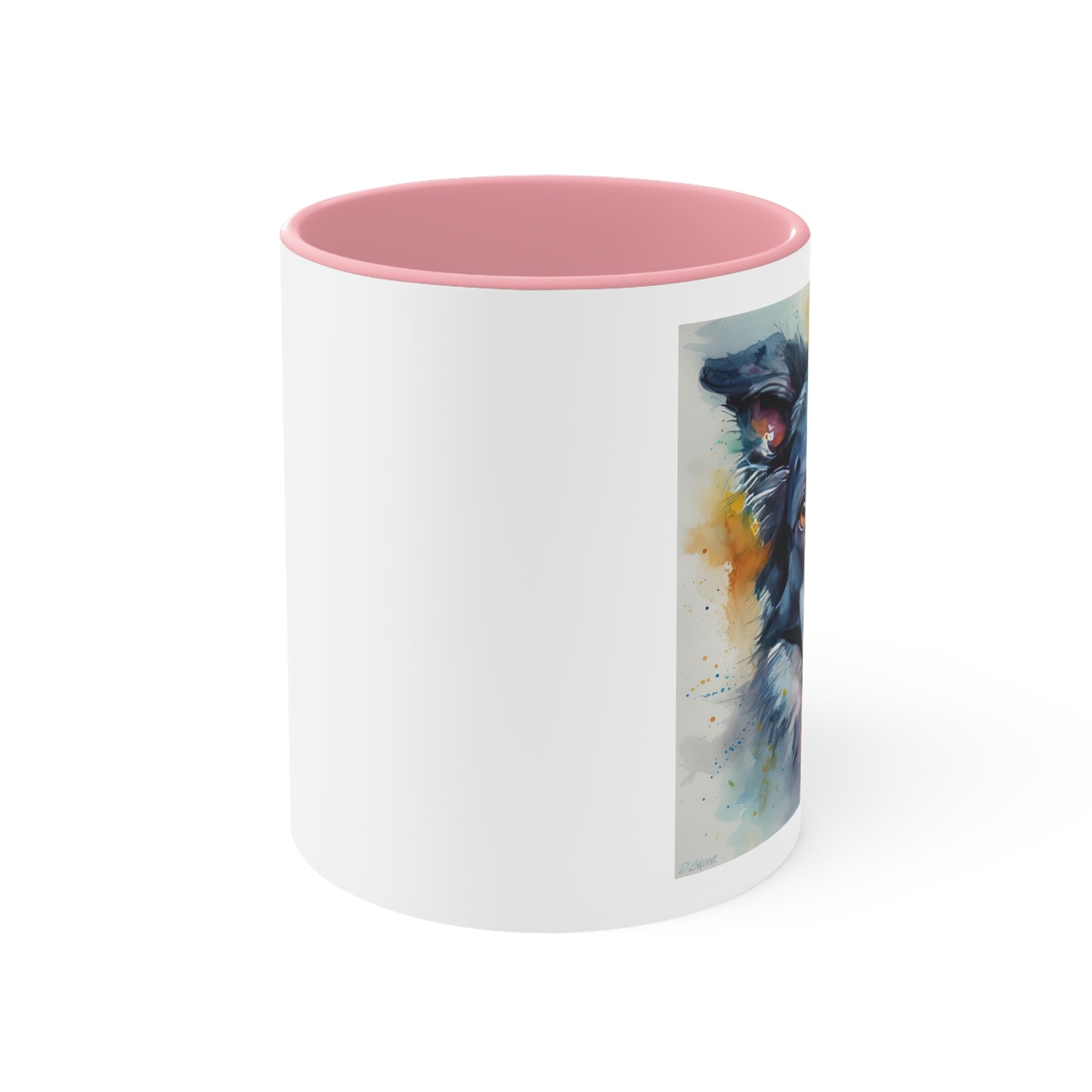Border Collie 4 Accent Mugs