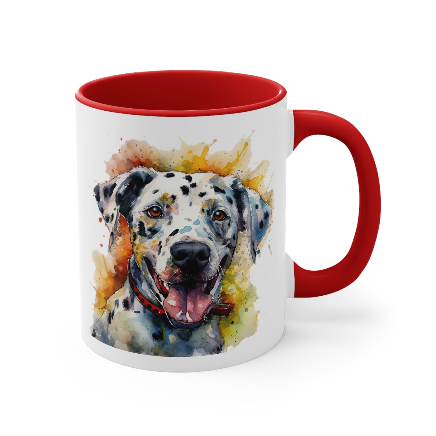 Dalmatian 2 Accent Mugs