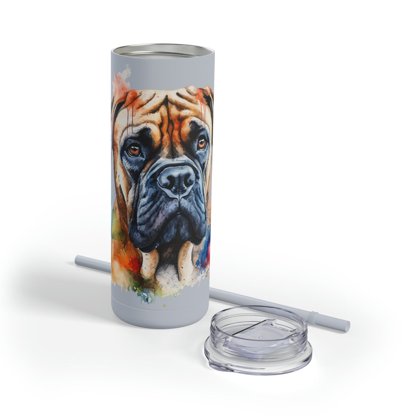 Bullmastiff 2 Maars Maker Skinny Matte Tumbler, 20oz