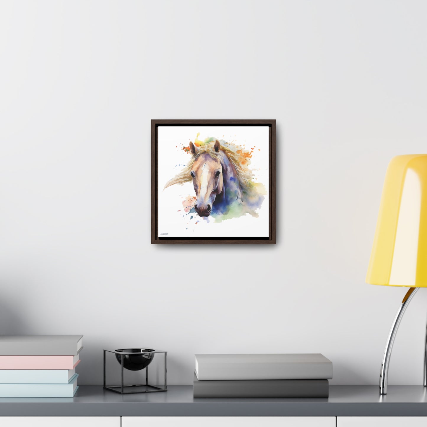 Horse Rescue 19 Gallery Canvas Wraps, Square Frame