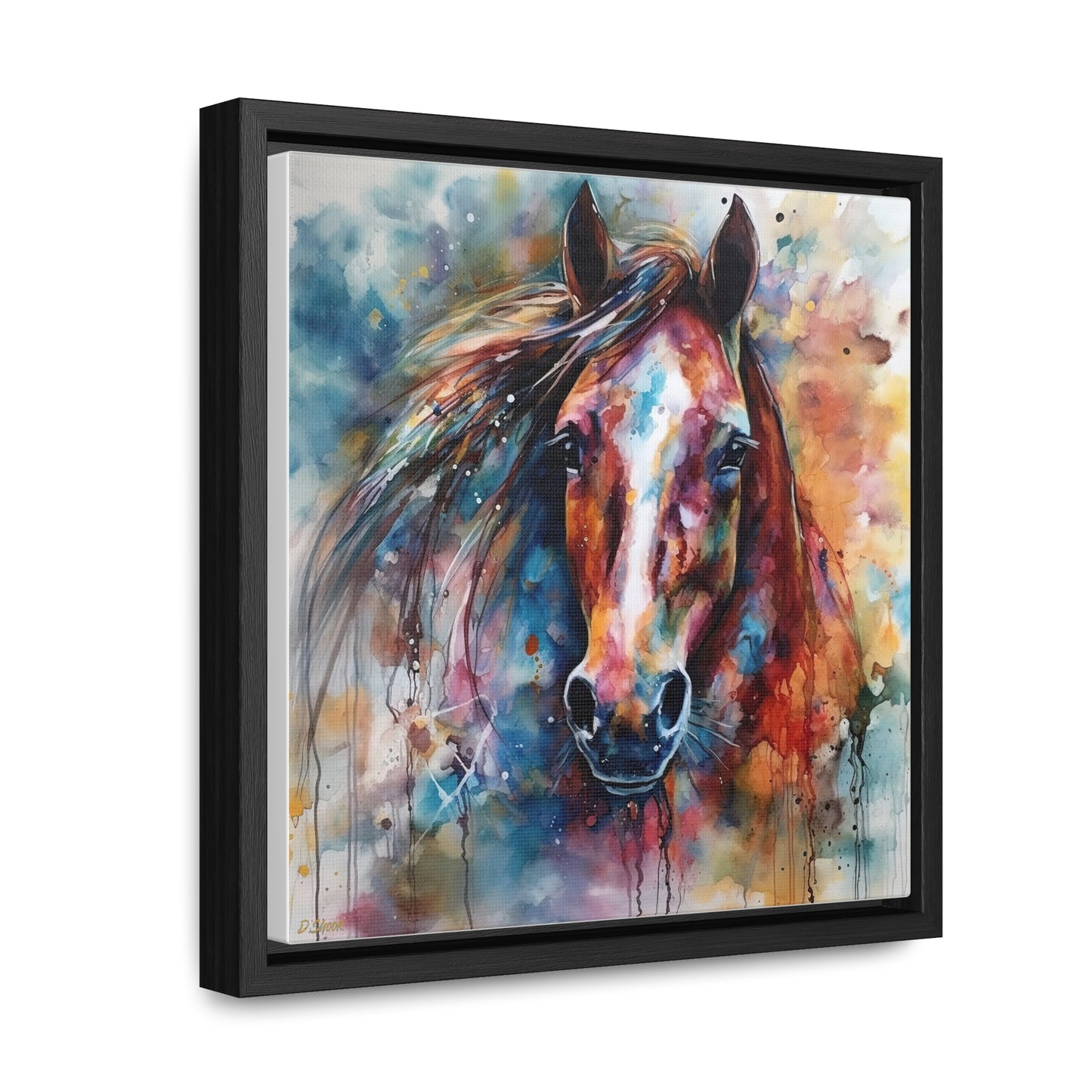 Horse Rescue 11 Gallery Canvas Wraps, Square Frame