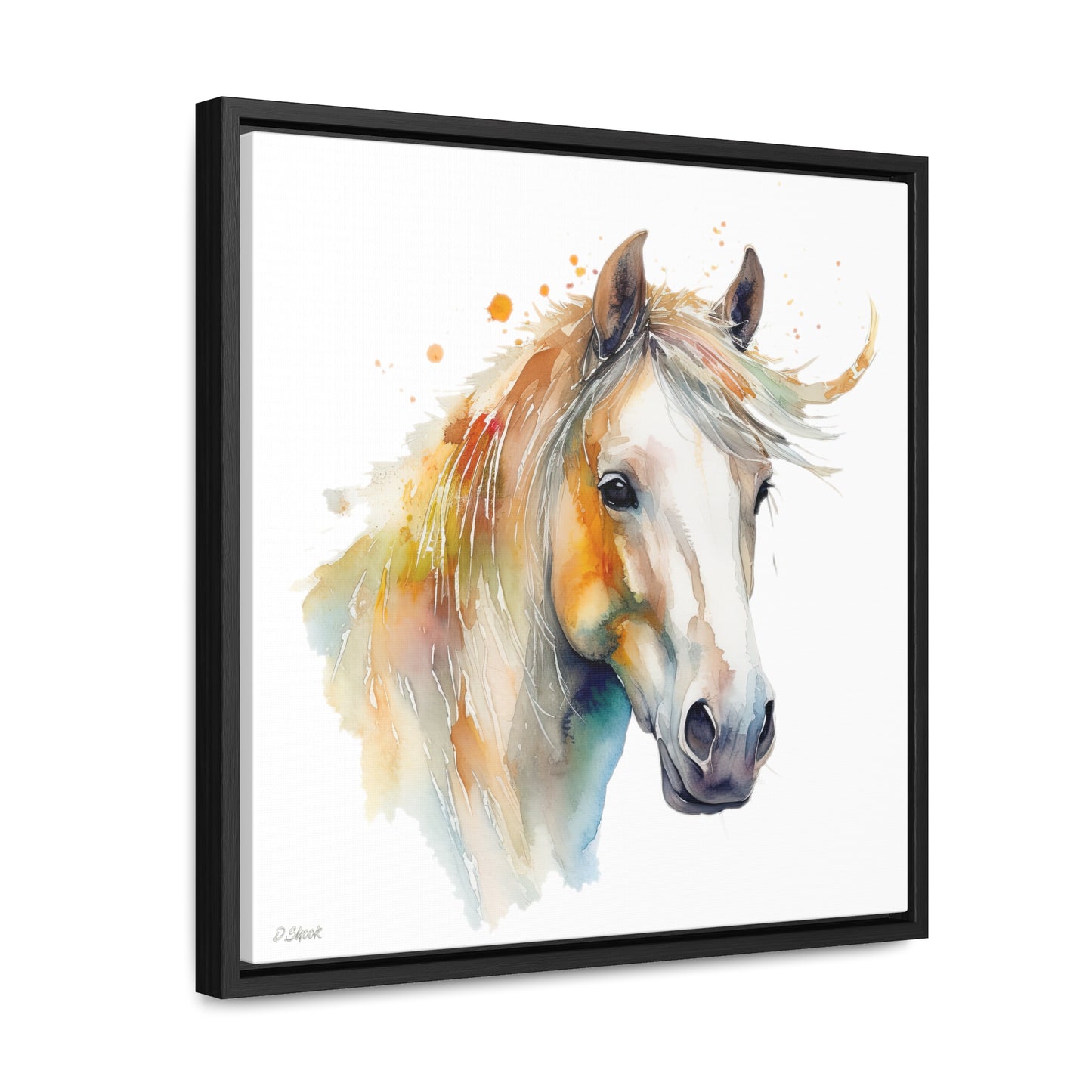 Horse Rescue 21 Gallery Canvas Wraps, Square Frame