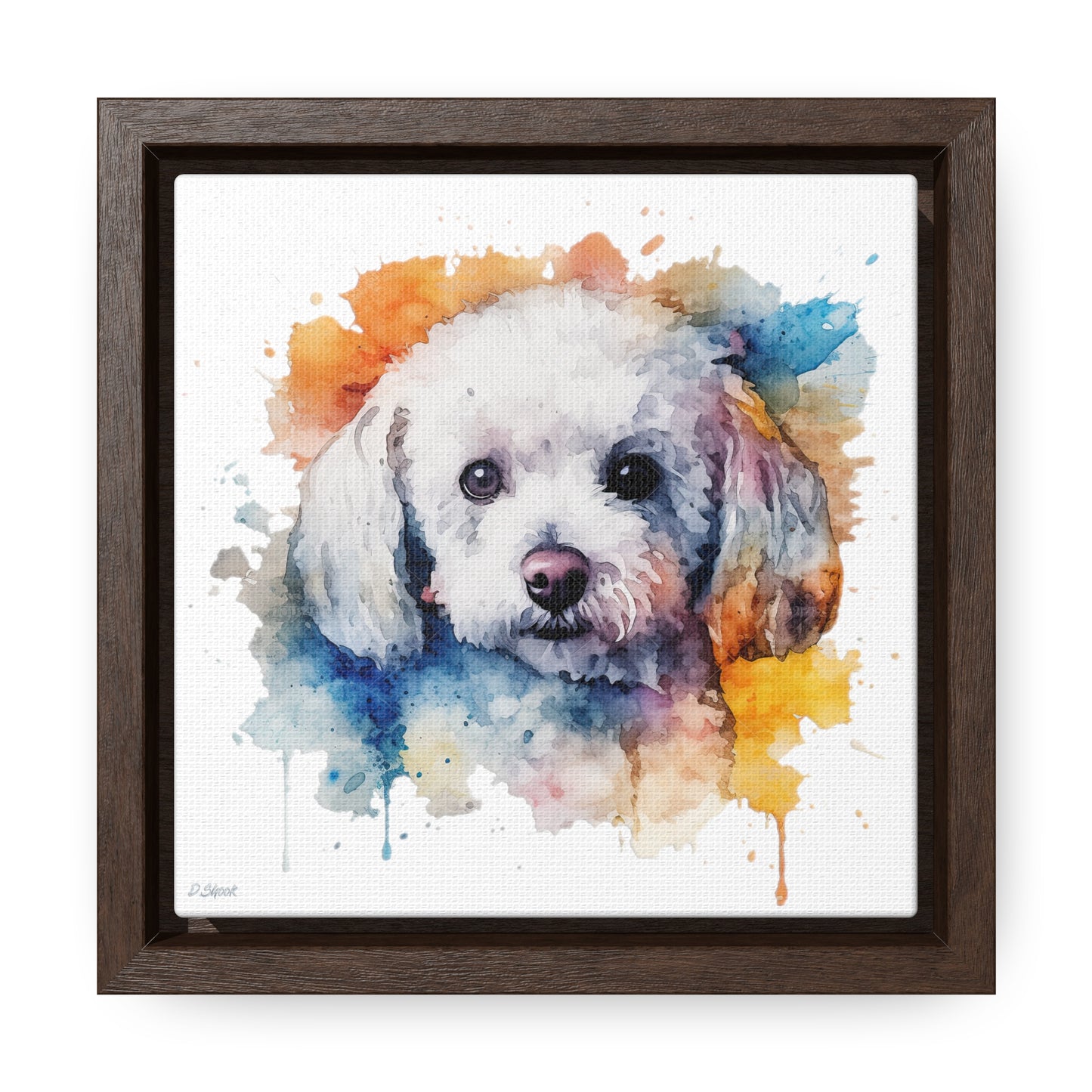 Bichon Frise 3 Gallery Canvas Wraps, Square Frame
