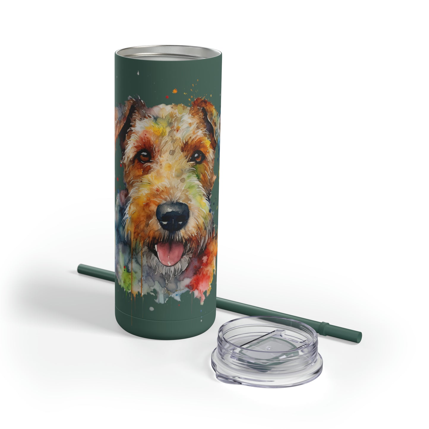Airedale Terrier 1 Maars Maker Skinny Matte Tumbler, 20oz