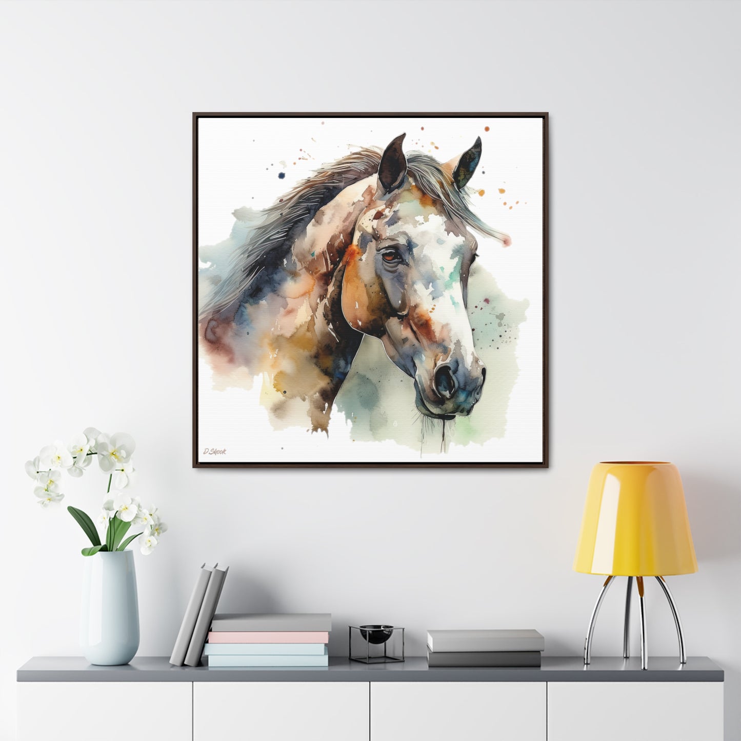 Horse Rescue 22 Gallery Canvas Wraps, Square Frame