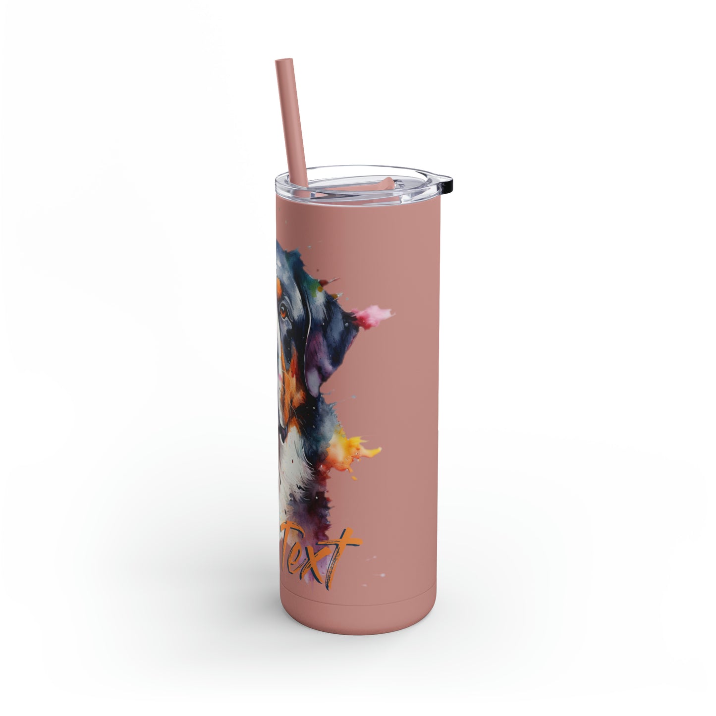 Greater Swiss Mountain Dog 3 (Your Text) Maars Maker Skinny Matte Tumbler, 20oz