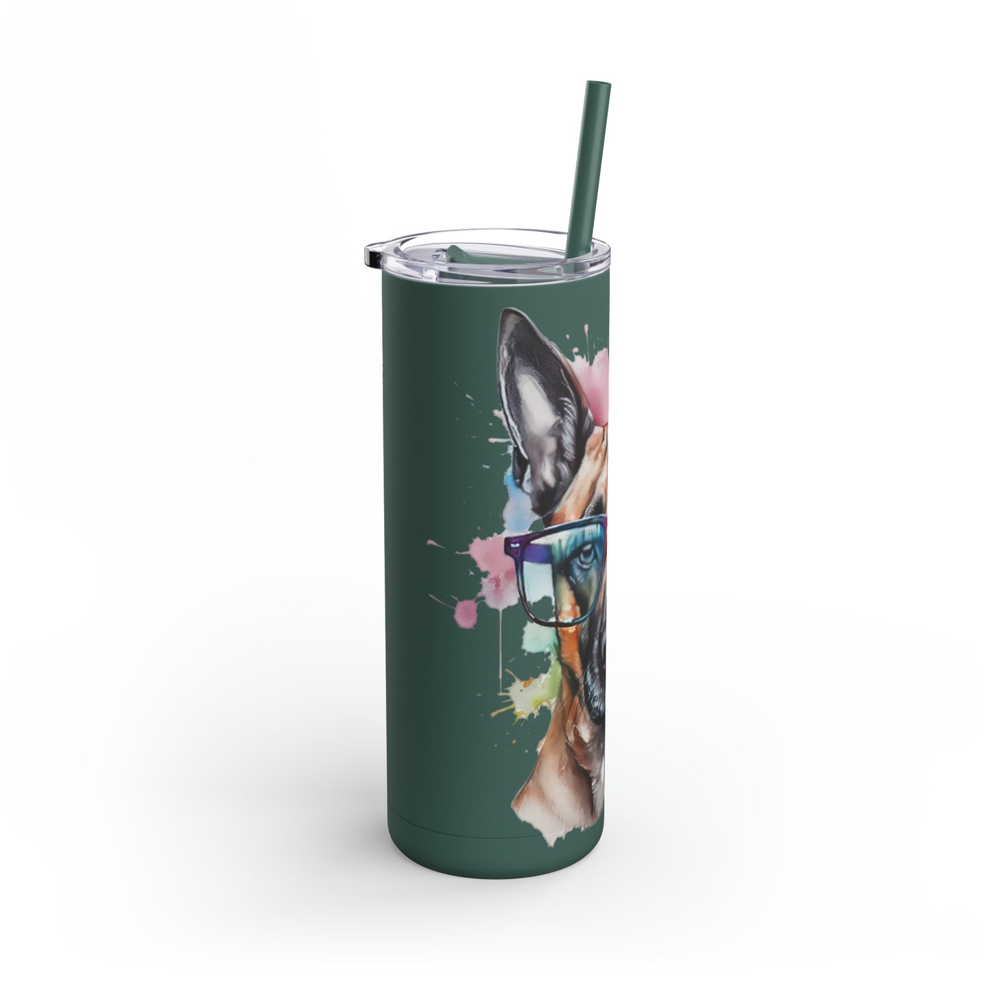 Belgium Malinois 5 Maars Maker Skinny Matte Tumbler, 20oz