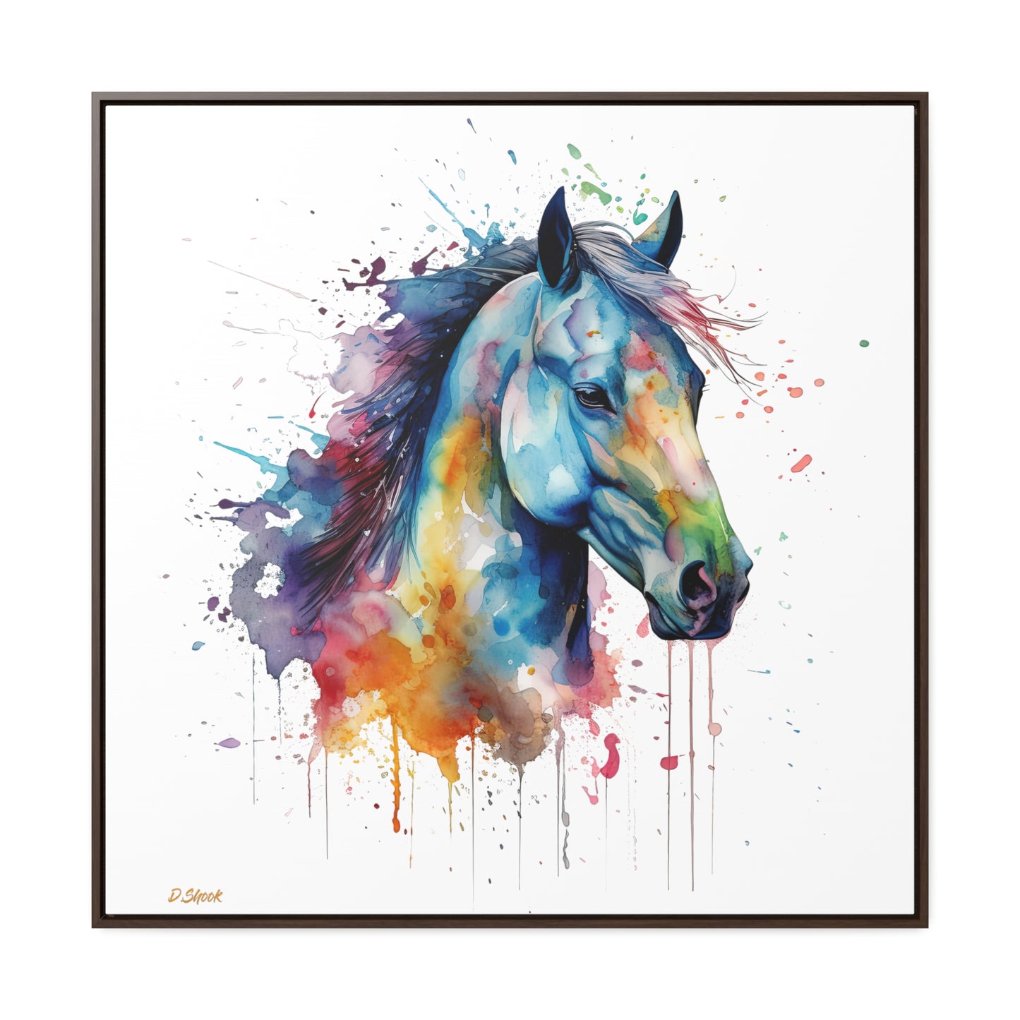 Horse Rescue 13 Gallery Canvas Wraps, Square Frame