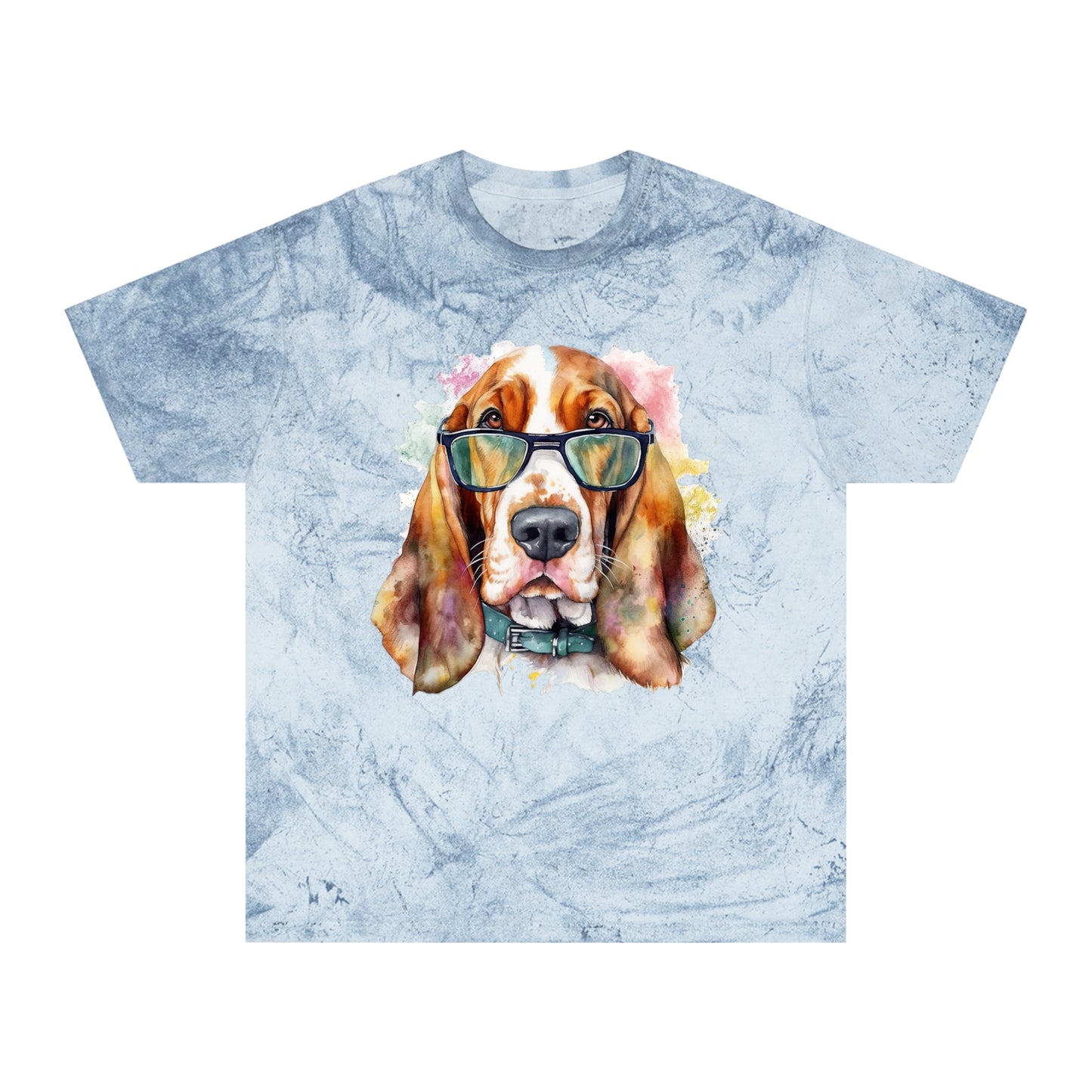 Basset Hound 6 Unisex Color Blast T-Shirt