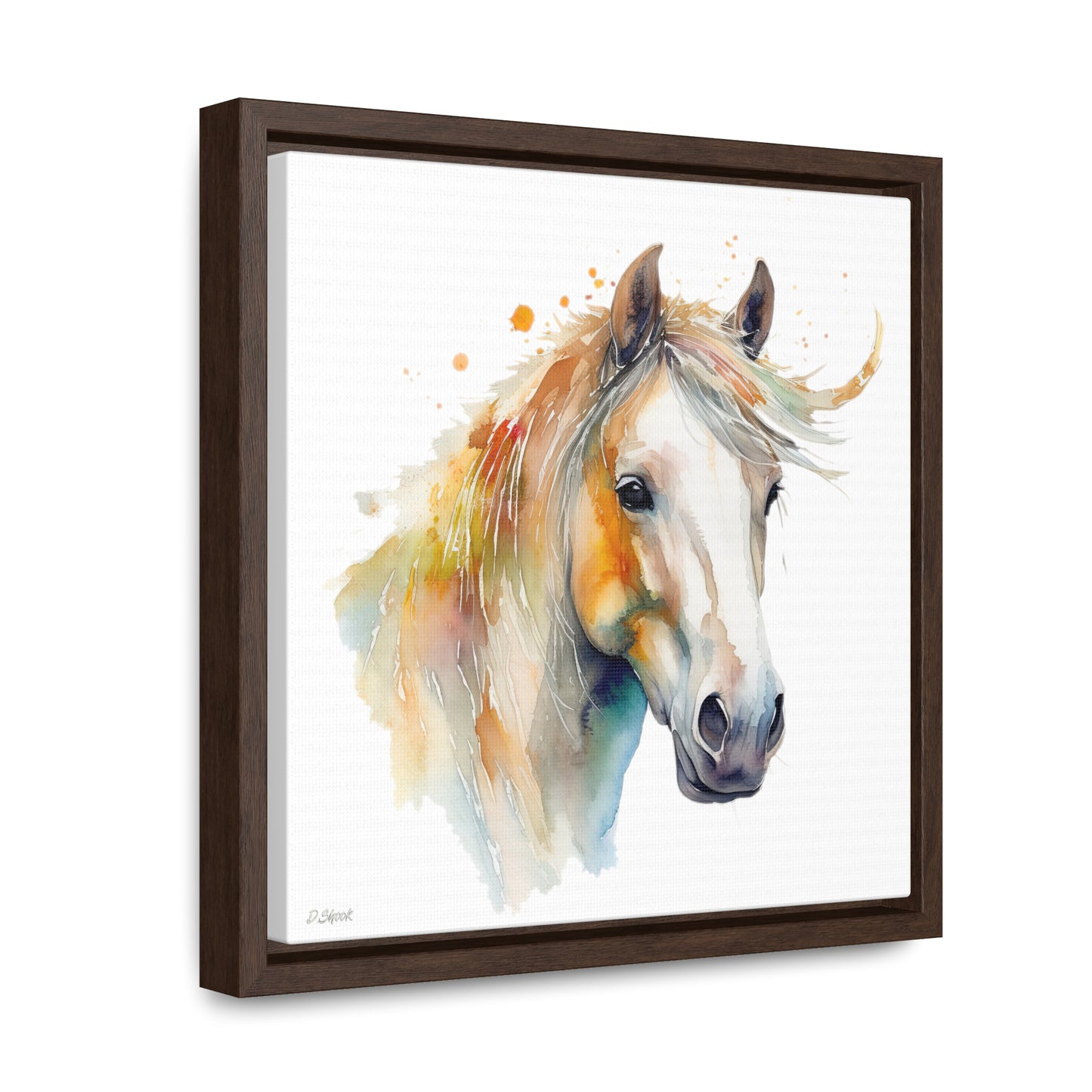 Horse Rescue 21 Gallery Canvas Wraps, Square Frame