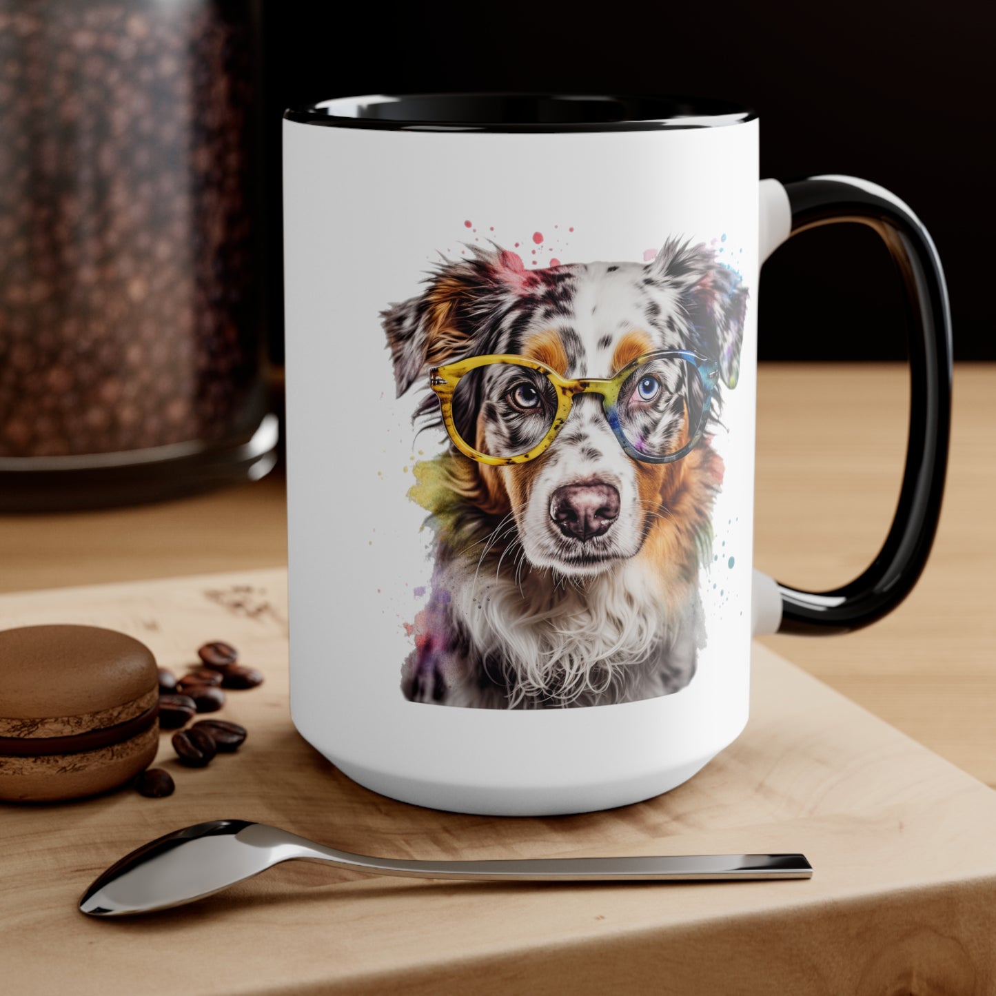 Australian Shepherd 4 Accent Mugs