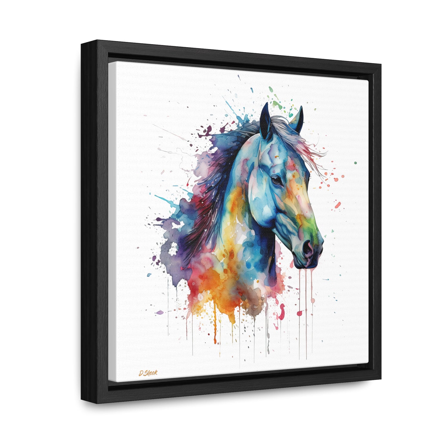 Horse Rescue 13 Gallery Canvas Wraps, Square Frame
