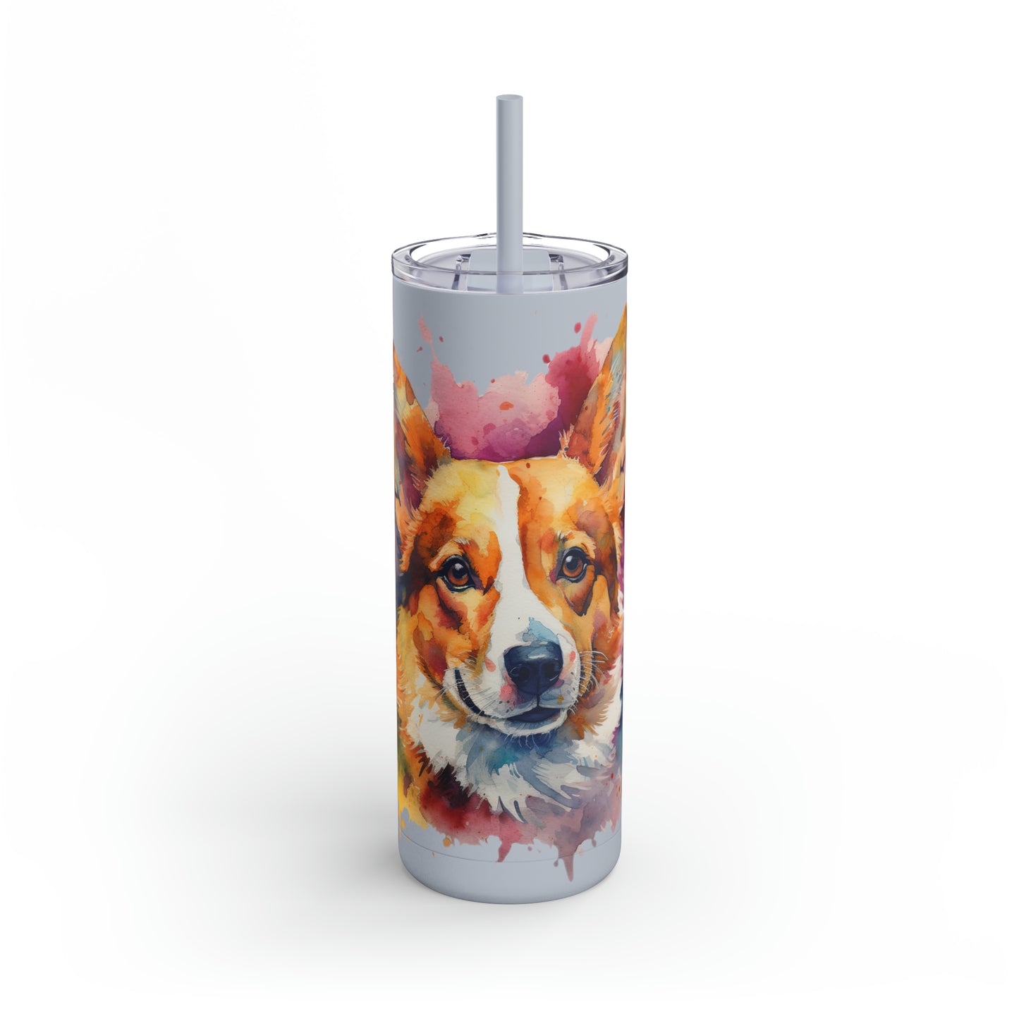 Pembroke Welsh Corgi 1 Maars Maker Skinny Matte Tumbler, 20oz