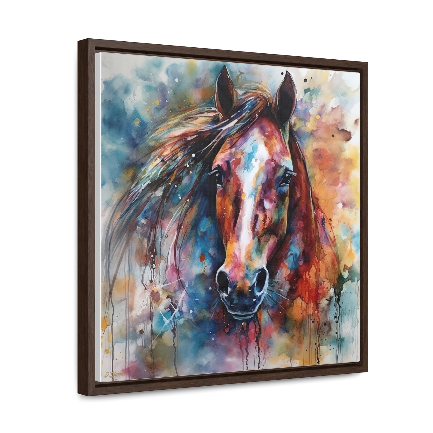 Horse Rescue 11 Gallery Canvas Wraps, Square Frame