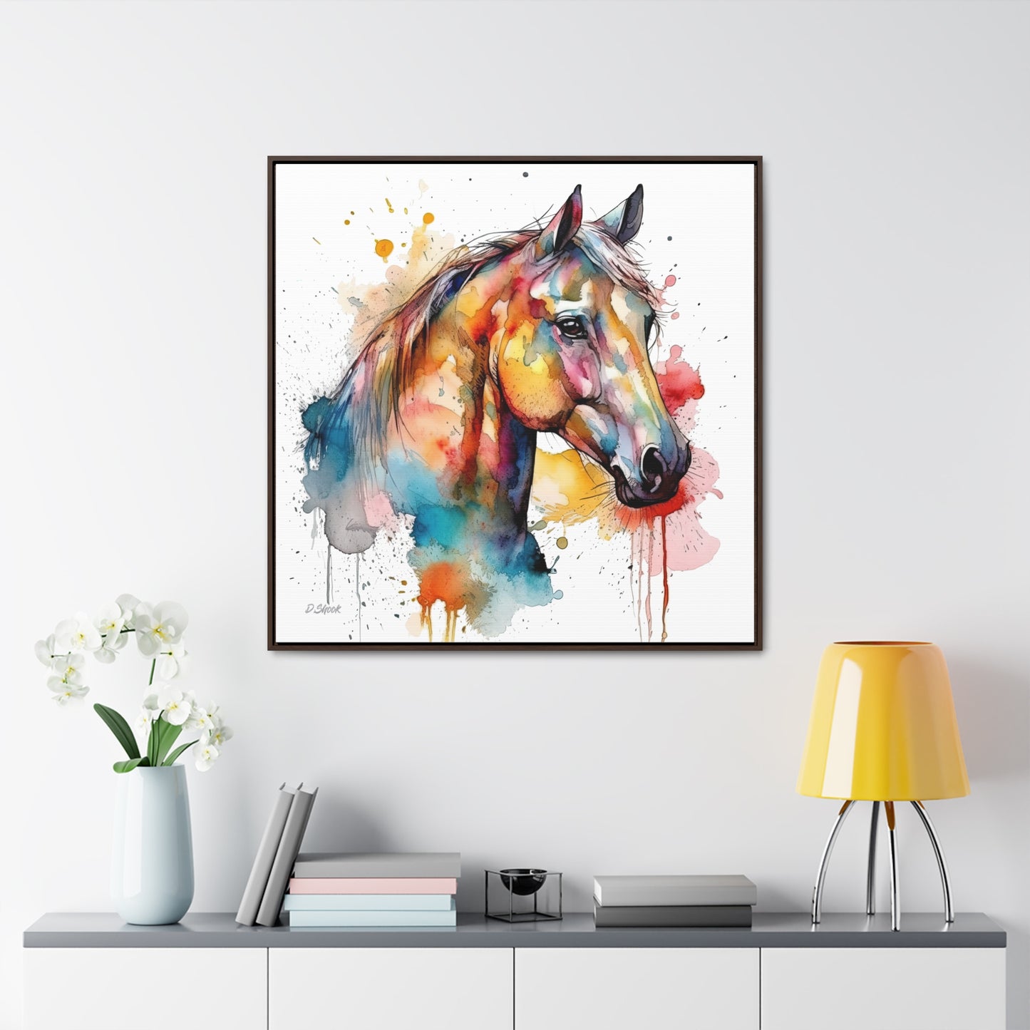Horse Rescue 2 Gallery Canvas Wraps, Square Frame