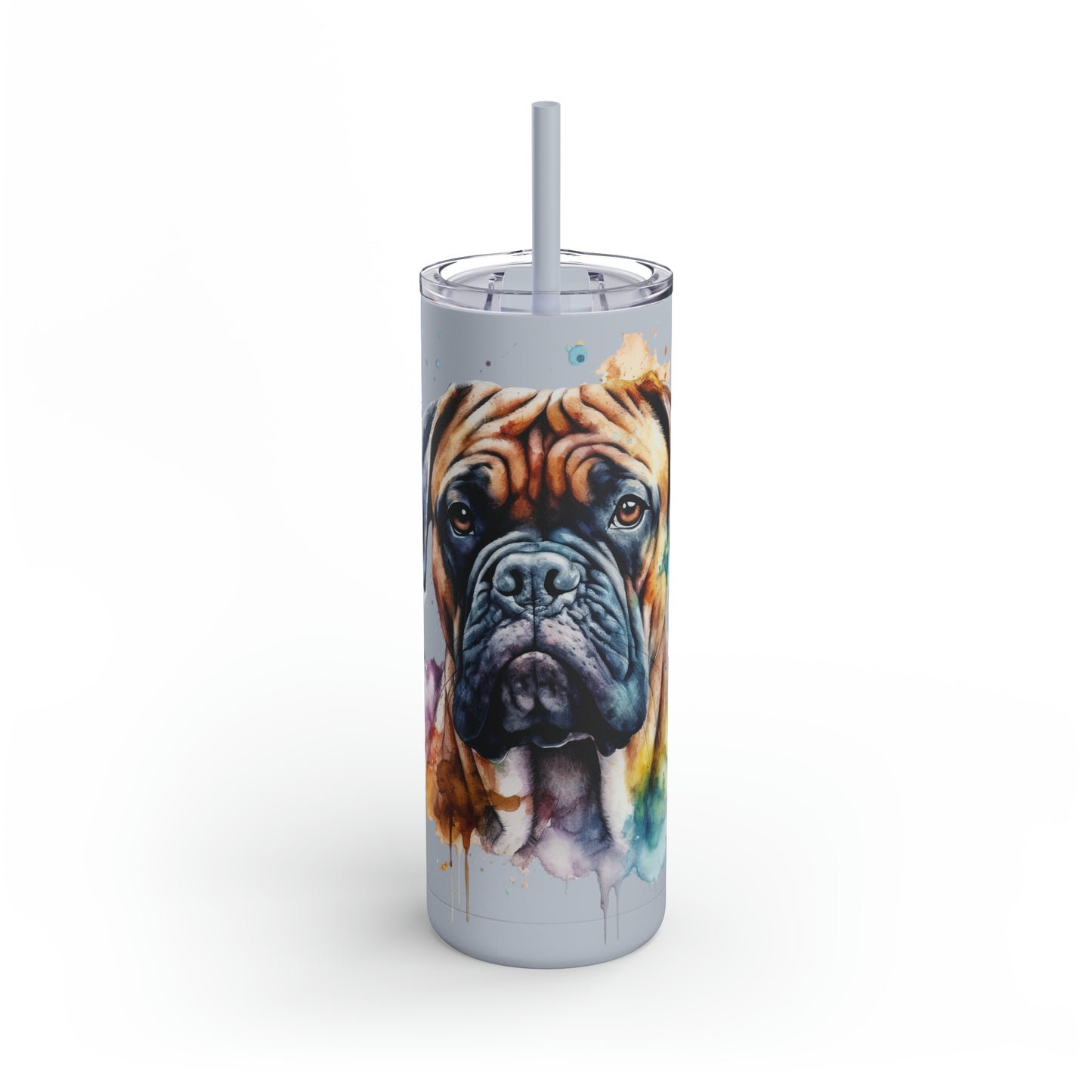Bullmastiff 1 Maars Maker Skinny Matte Tumbler, 20oz