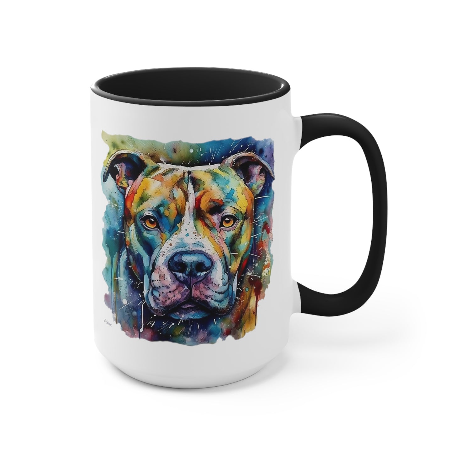Pitbull 1 Accent Mugs