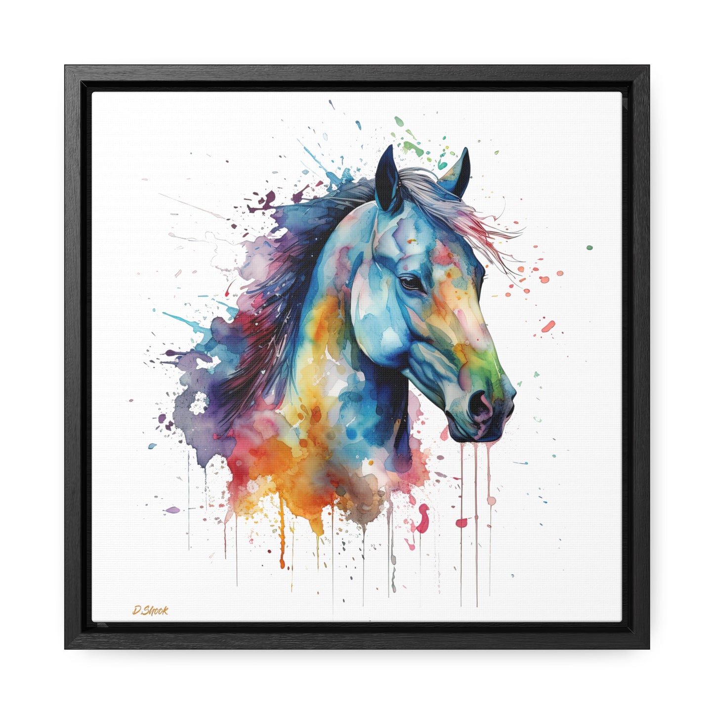 Horse Rescue 13 Gallery Canvas Wraps, Square Frame