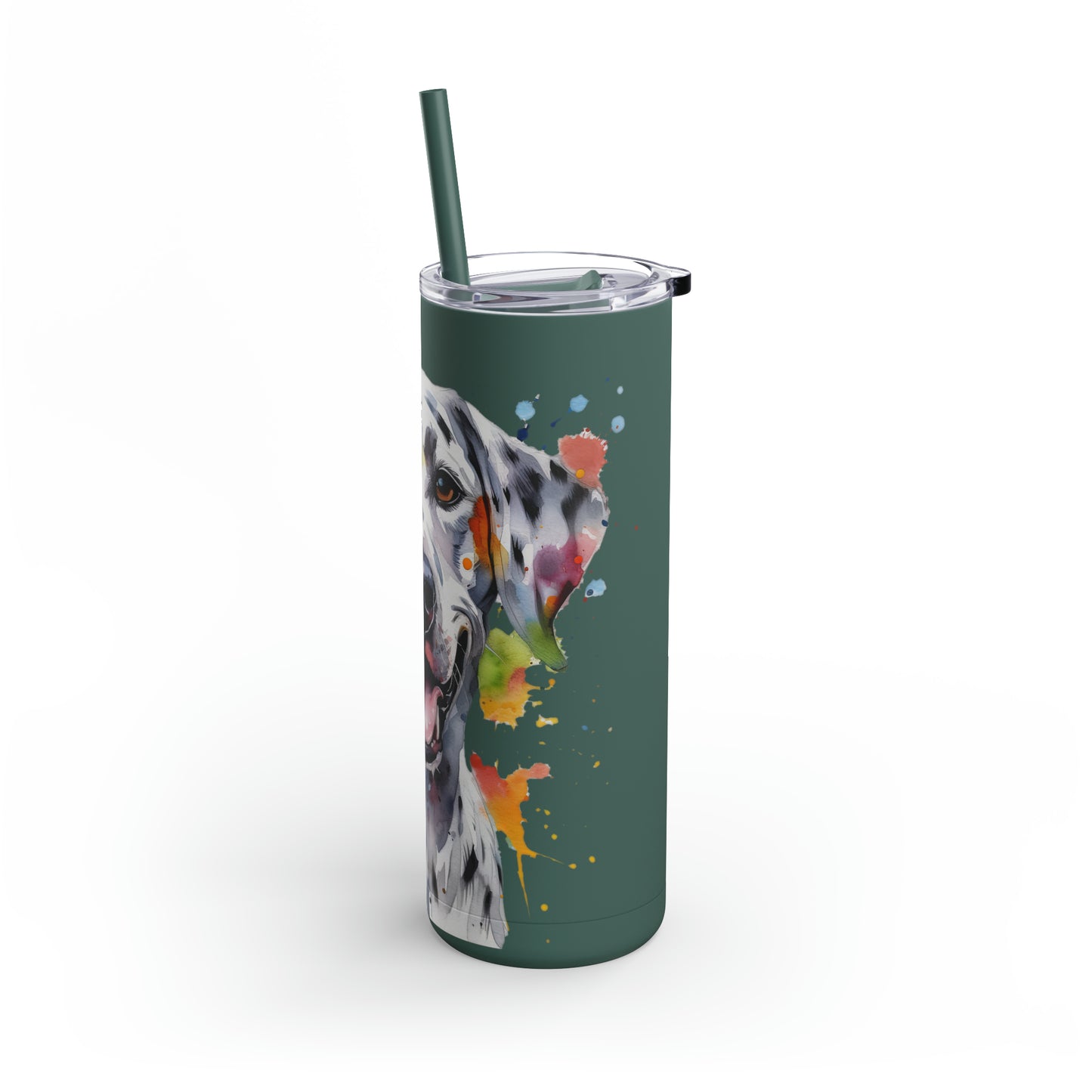 Dalmatian 1 Maars Maker Skinny Matte Tumbler, 20oz