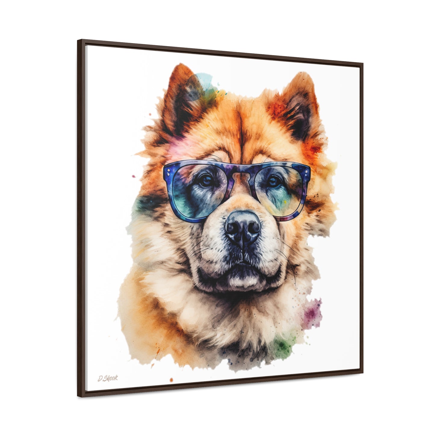 Chow Chow 5 Gallery Canvas Wraps, Square Frame