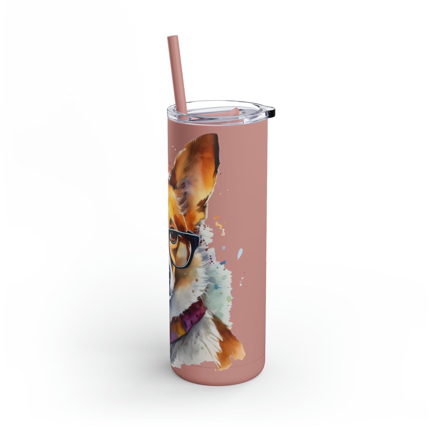 Pembroke Welsh Corgi 4 Maars Maker Skinny Matte Tumbler, 20oz