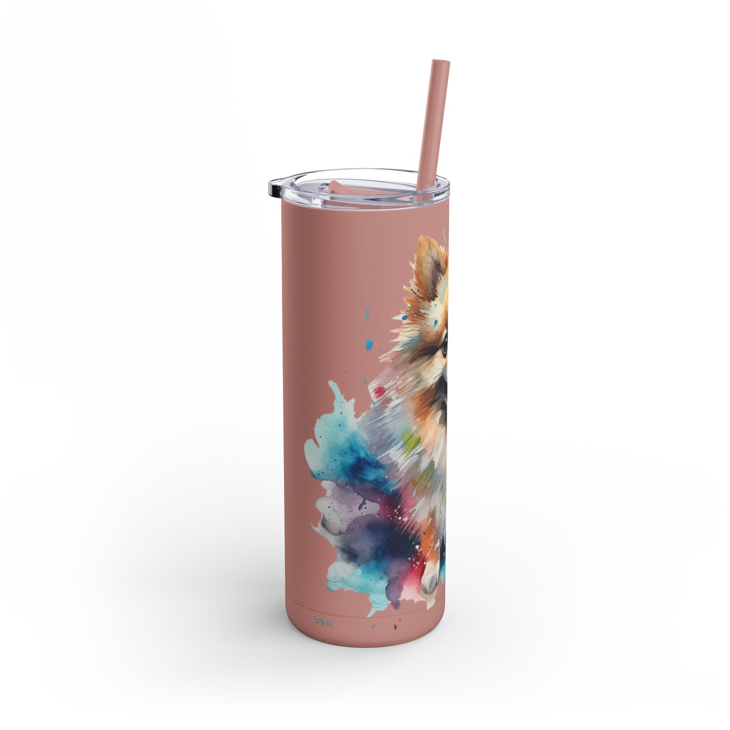 Pomeranian 2 Maars Maker Skinny Matte Tumbler, 20oz
