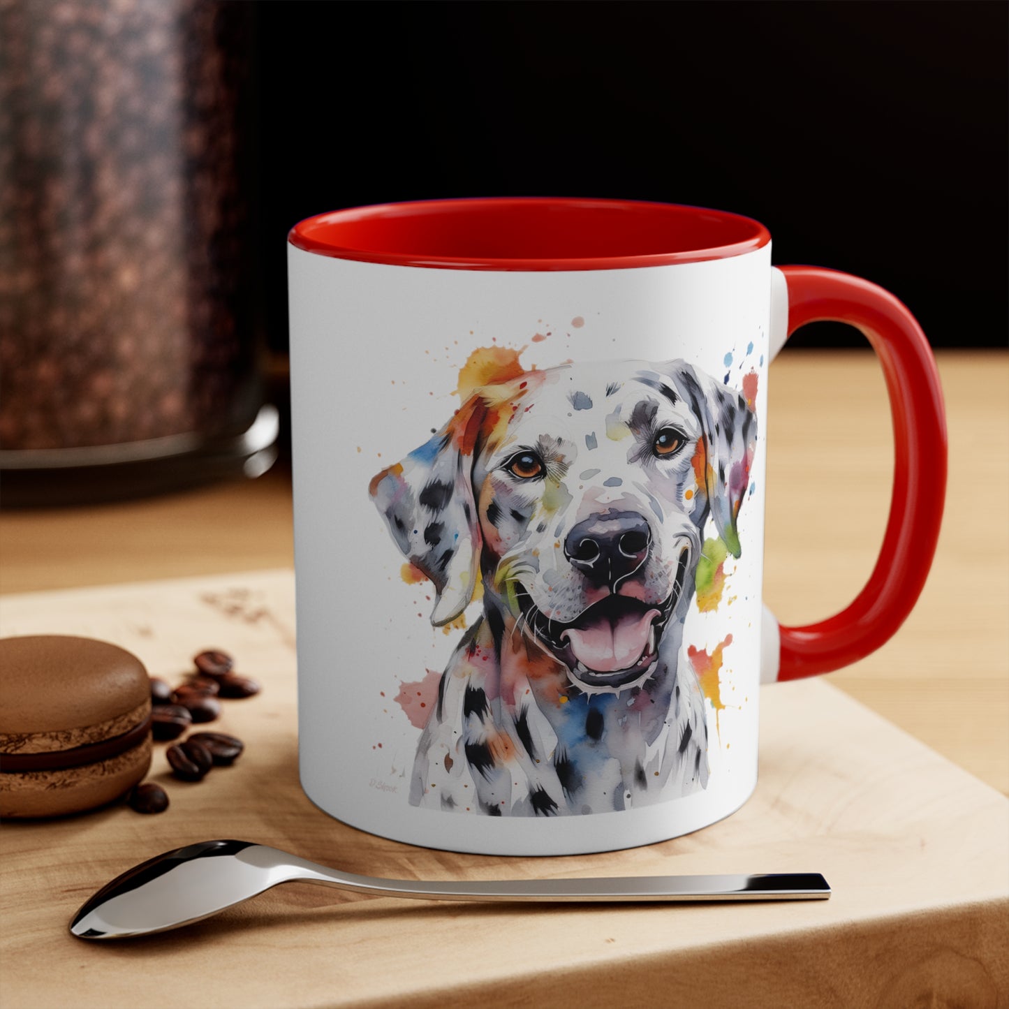Dalmatian 1 Accent Mugs