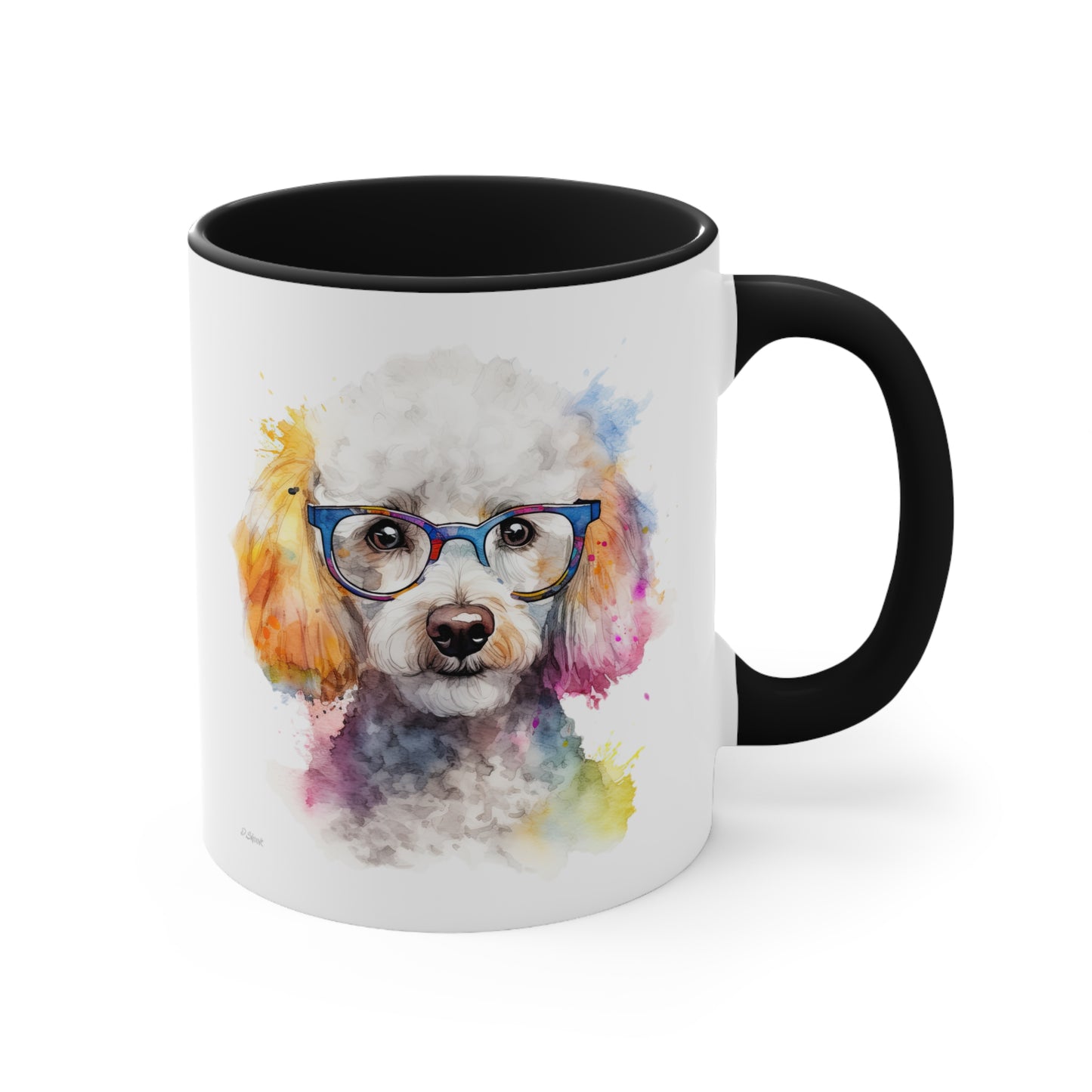 Poodle 10 Accent Mugs