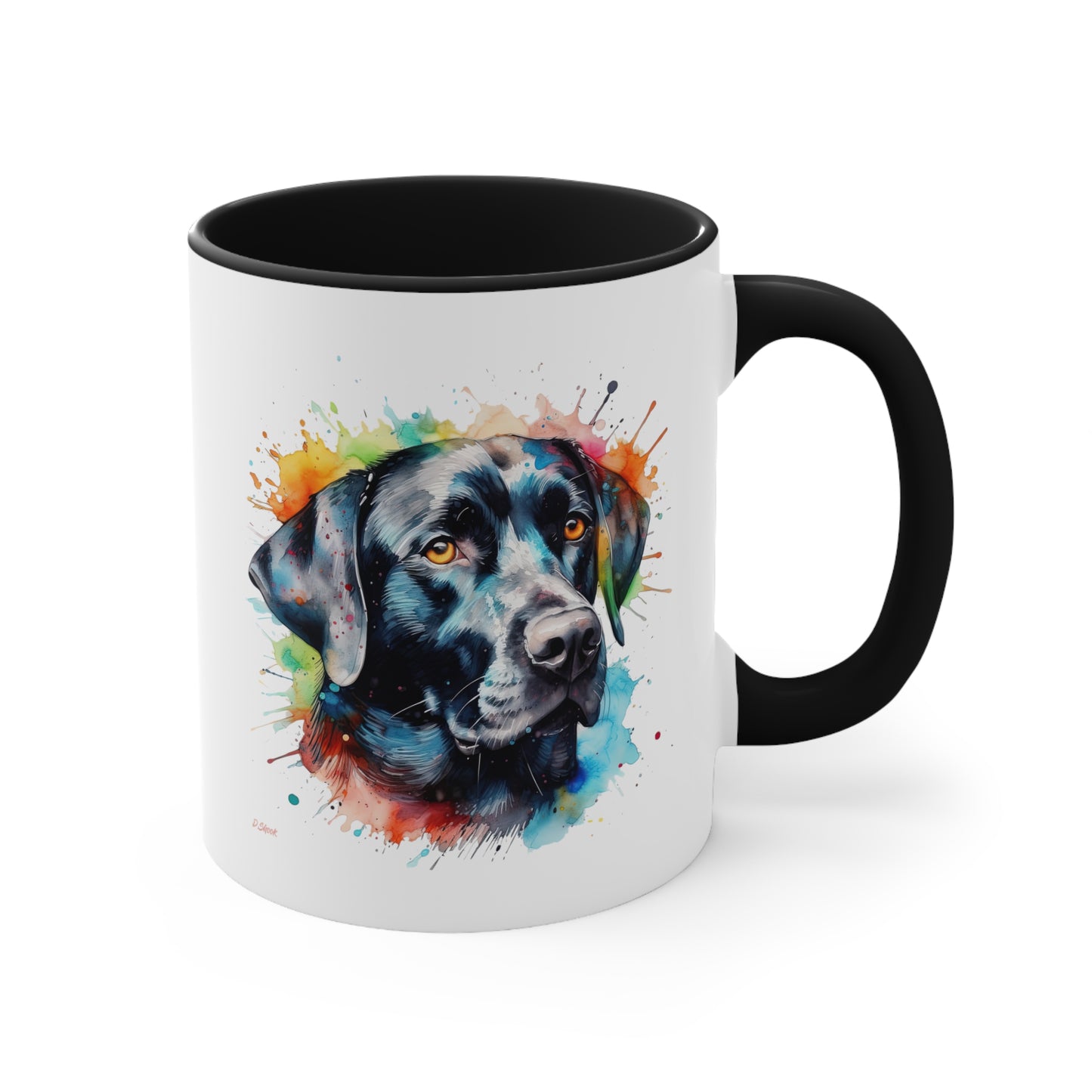 Black Lab 5 Accent Mugs