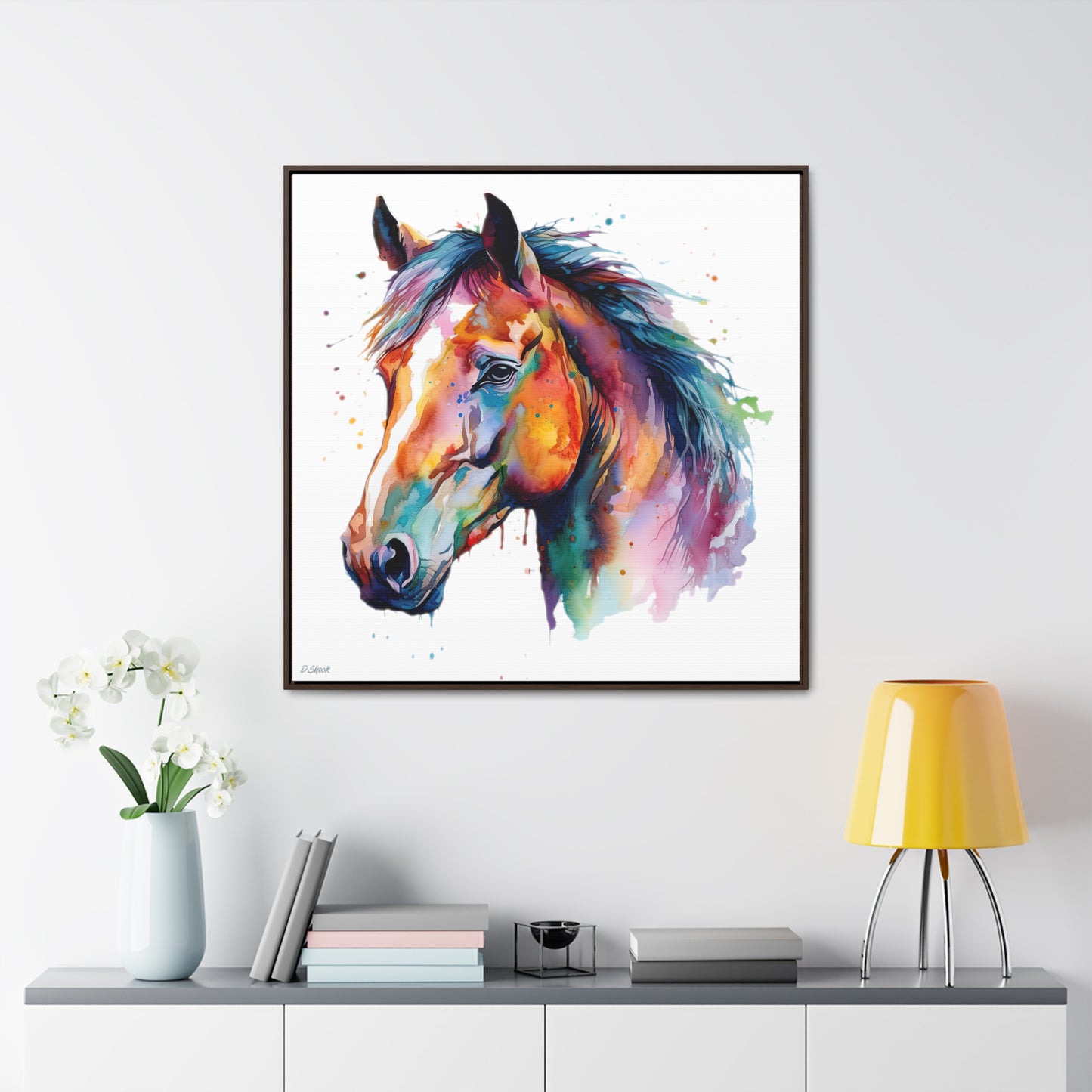Horse Rescue 23 Gallery Canvas Wraps, Square Frame