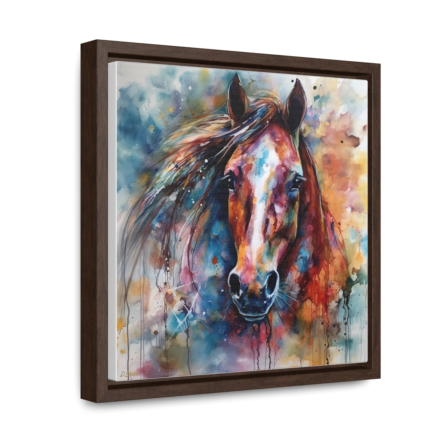 Horse Rescue 11 Gallery Canvas Wraps, Square Frame