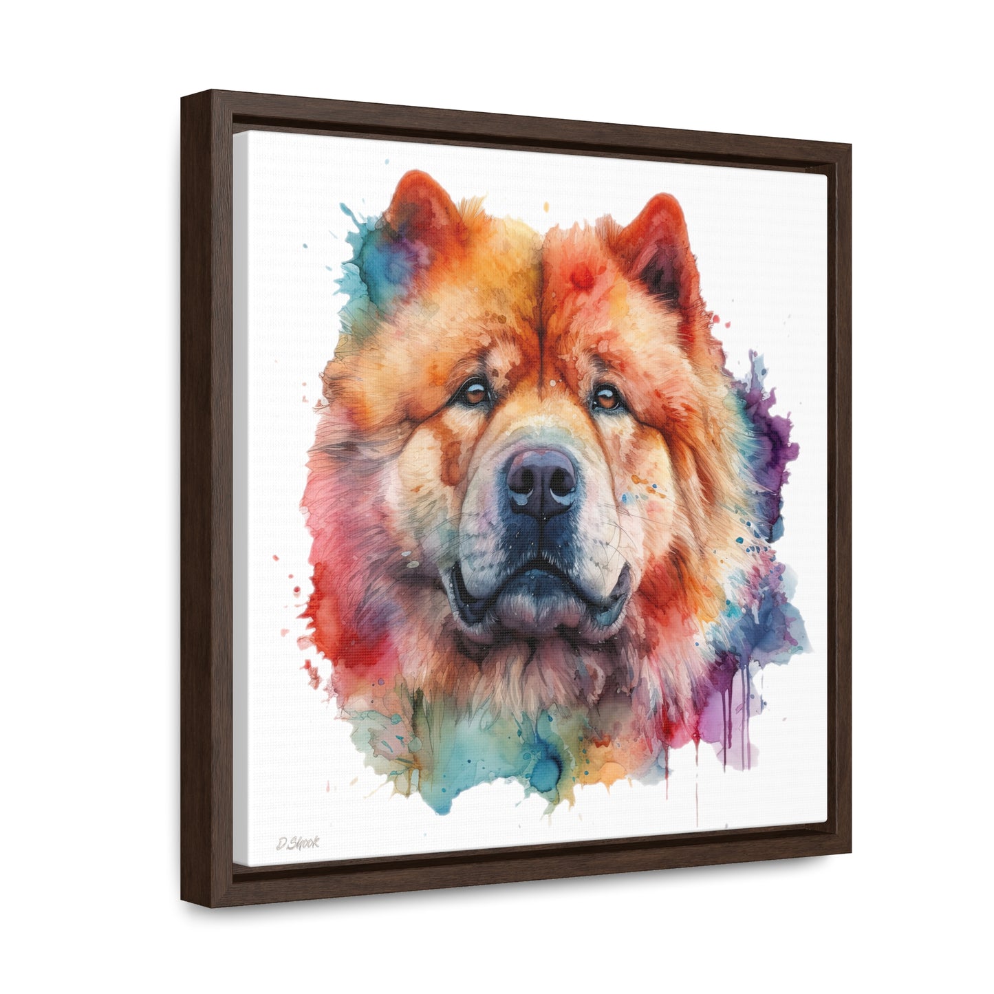 Chow Chow 2 Gallery Canvas Wraps, Square Frame