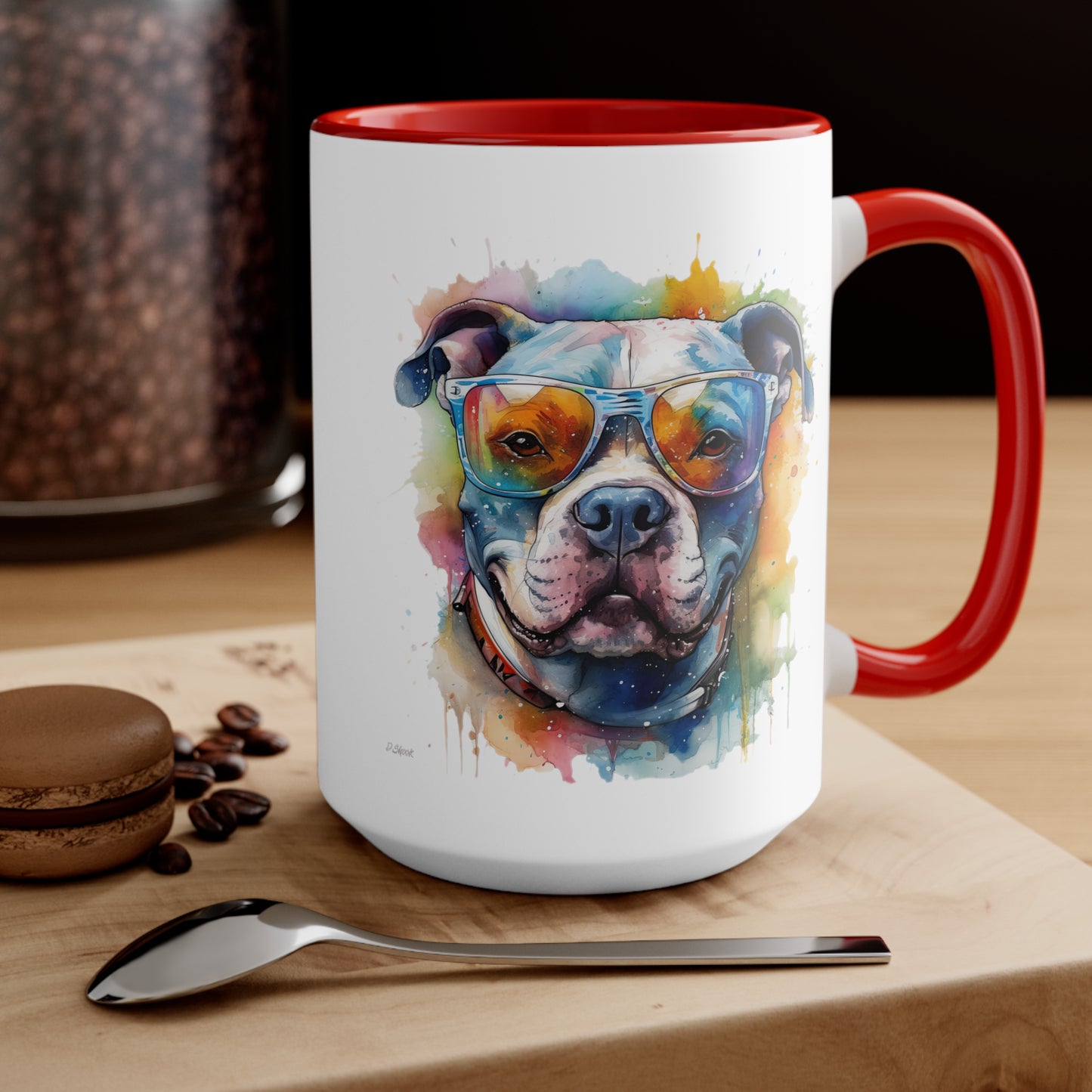 Pitbull 4 Accent Mugs