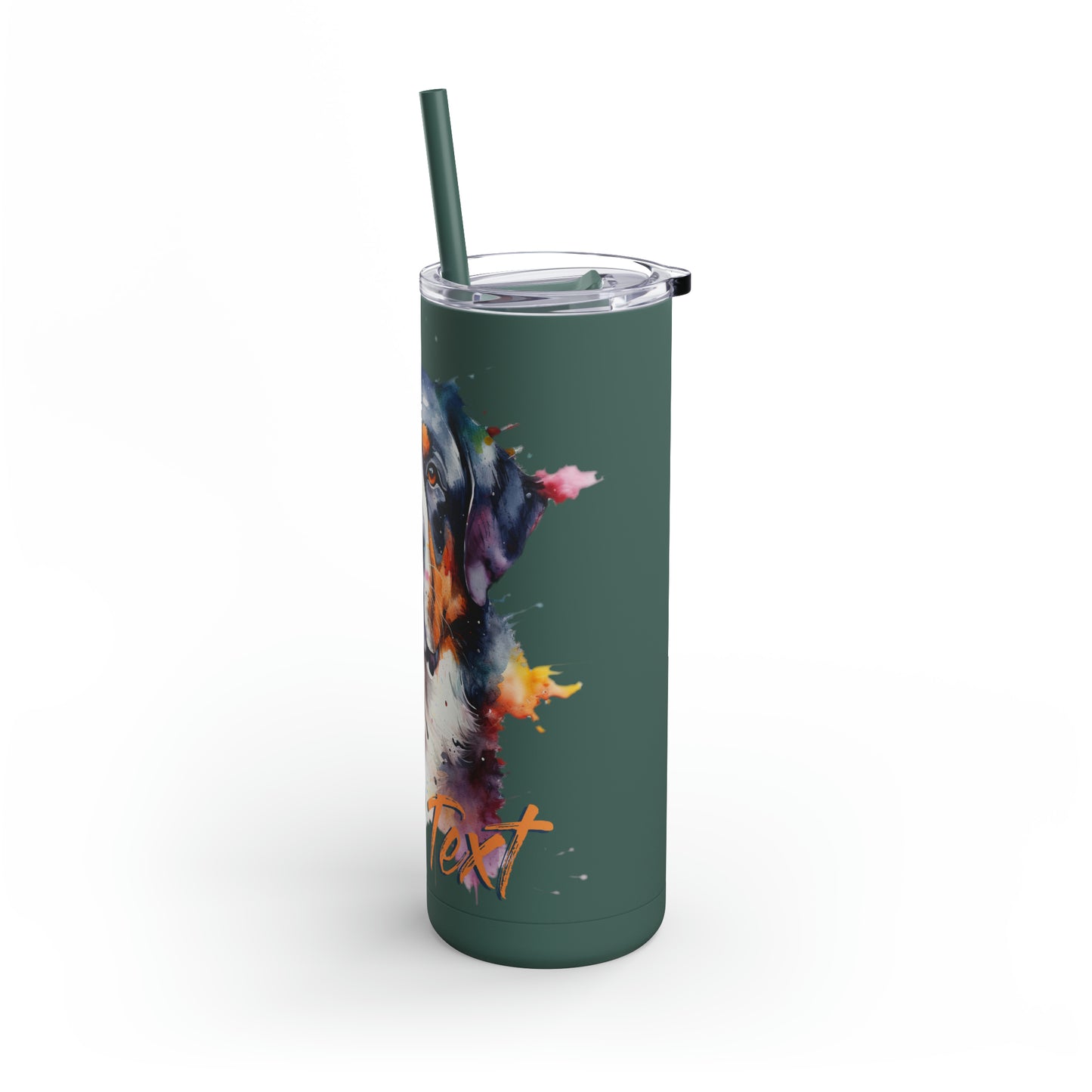 Greater Swiss Mountain Dog 3 (Your Text) Maars Maker Skinny Matte Tumbler, 20oz