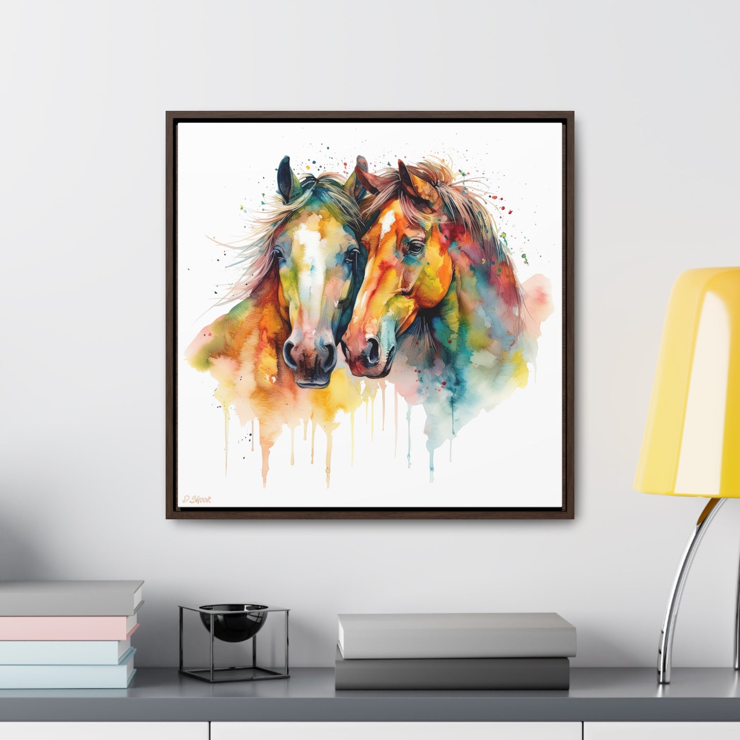 Horse Rescue 6 Gallery Canvas Wraps, Square Frame