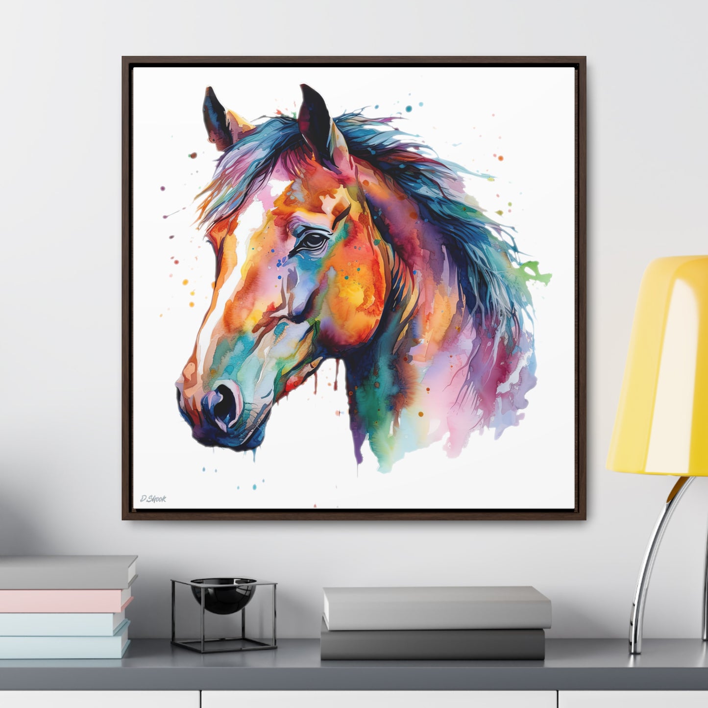 Horse Rescue 23 Gallery Canvas Wraps, Square Frame