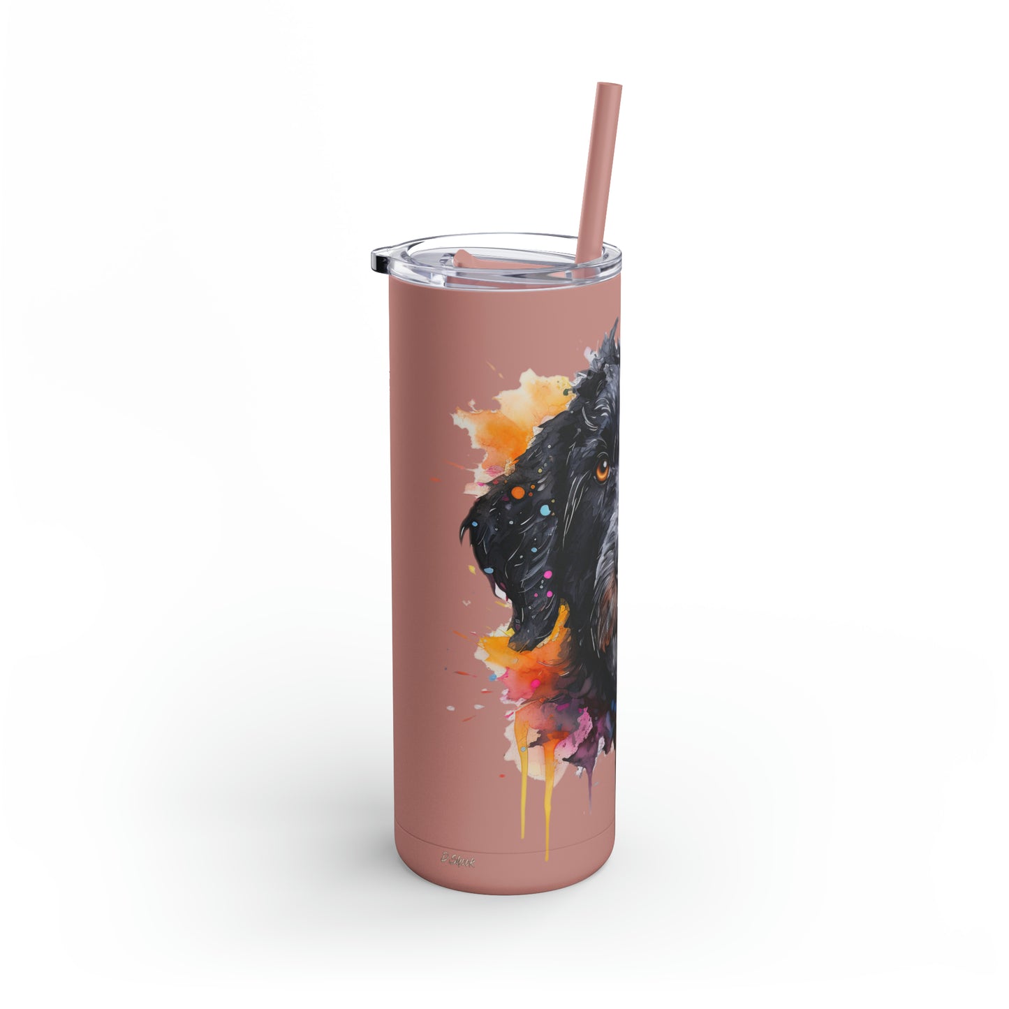 Portuguese Water Dog 5 Maars Maker Skinny Matte Tumbler, 20oz