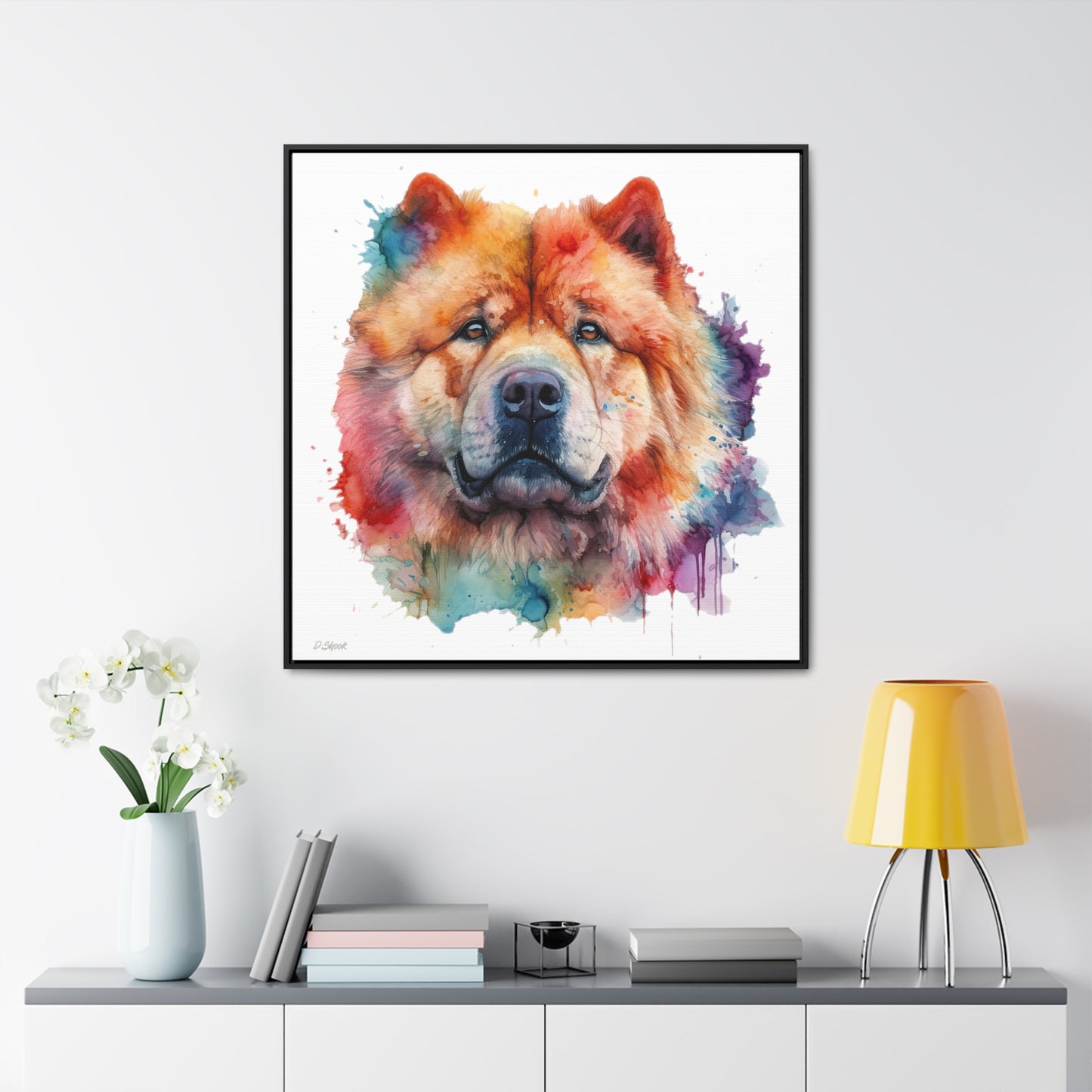 Chow Chow 2 Gallery Canvas Wraps, Square Frame