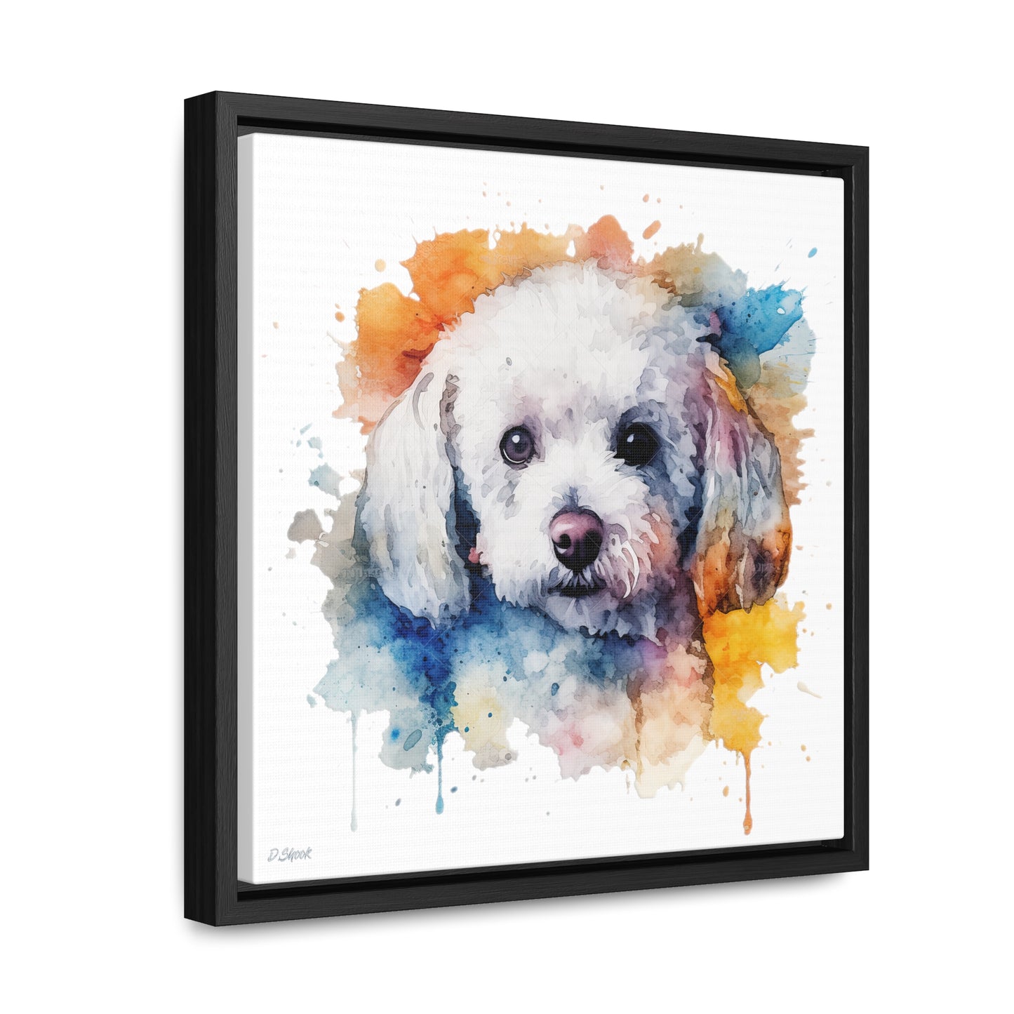 Bichon Frise 3 Gallery Canvas Wraps, Square Frame