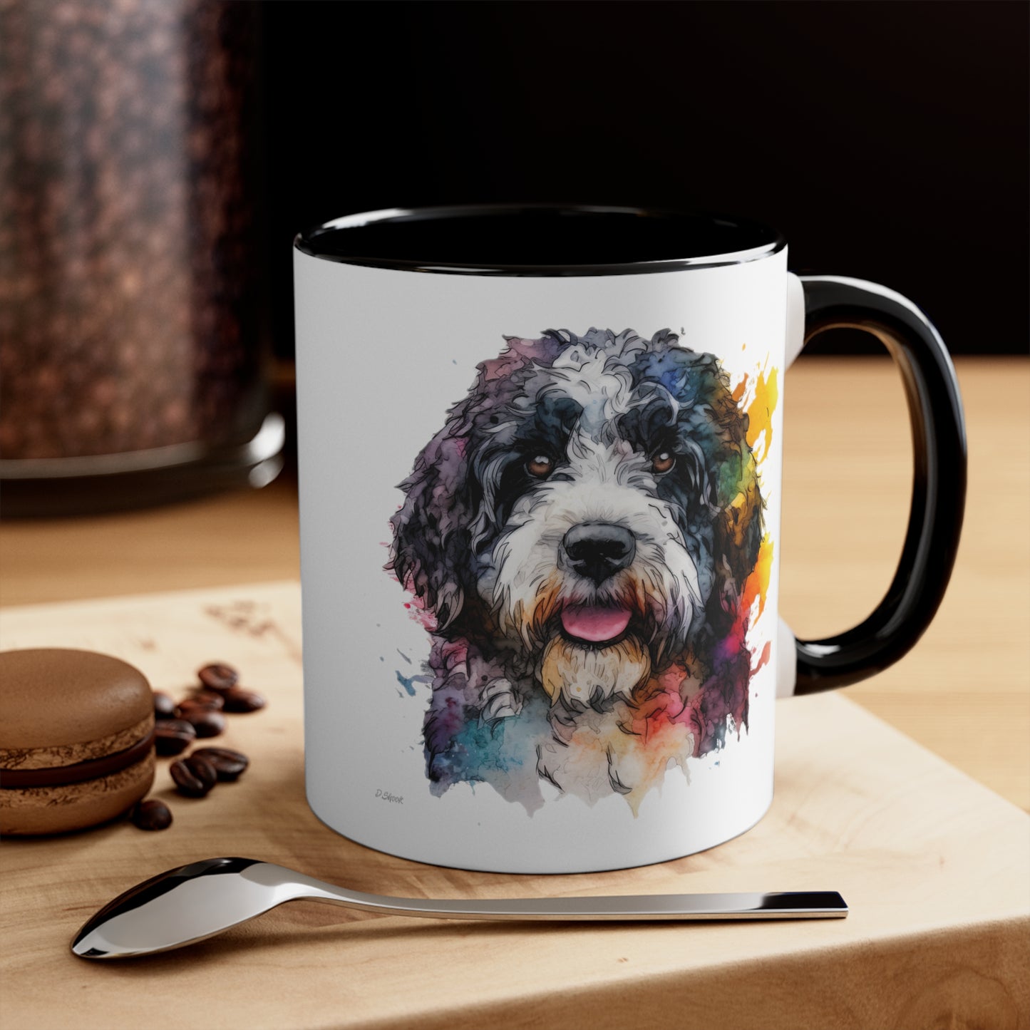 Portuguese Water Dog 2 Accent Mugs