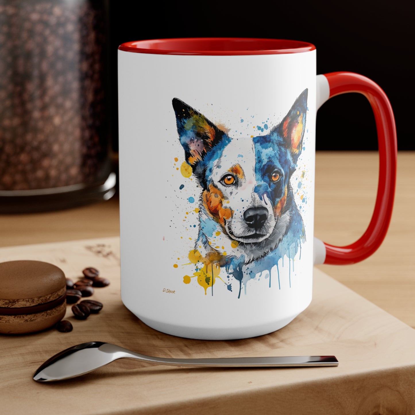 Blue Heeler 2 Accent Mugs