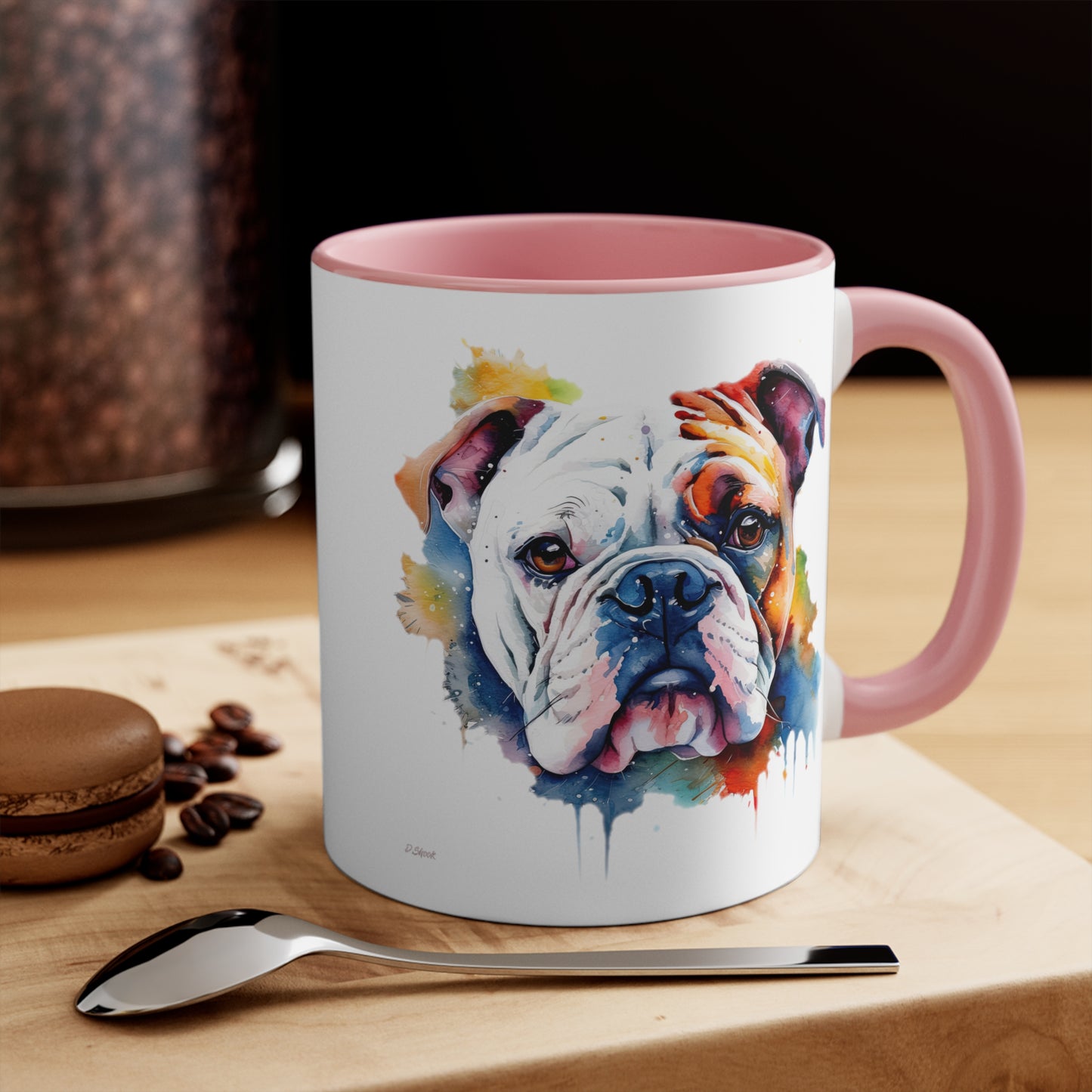 Bulldog 4 Accent Mugs