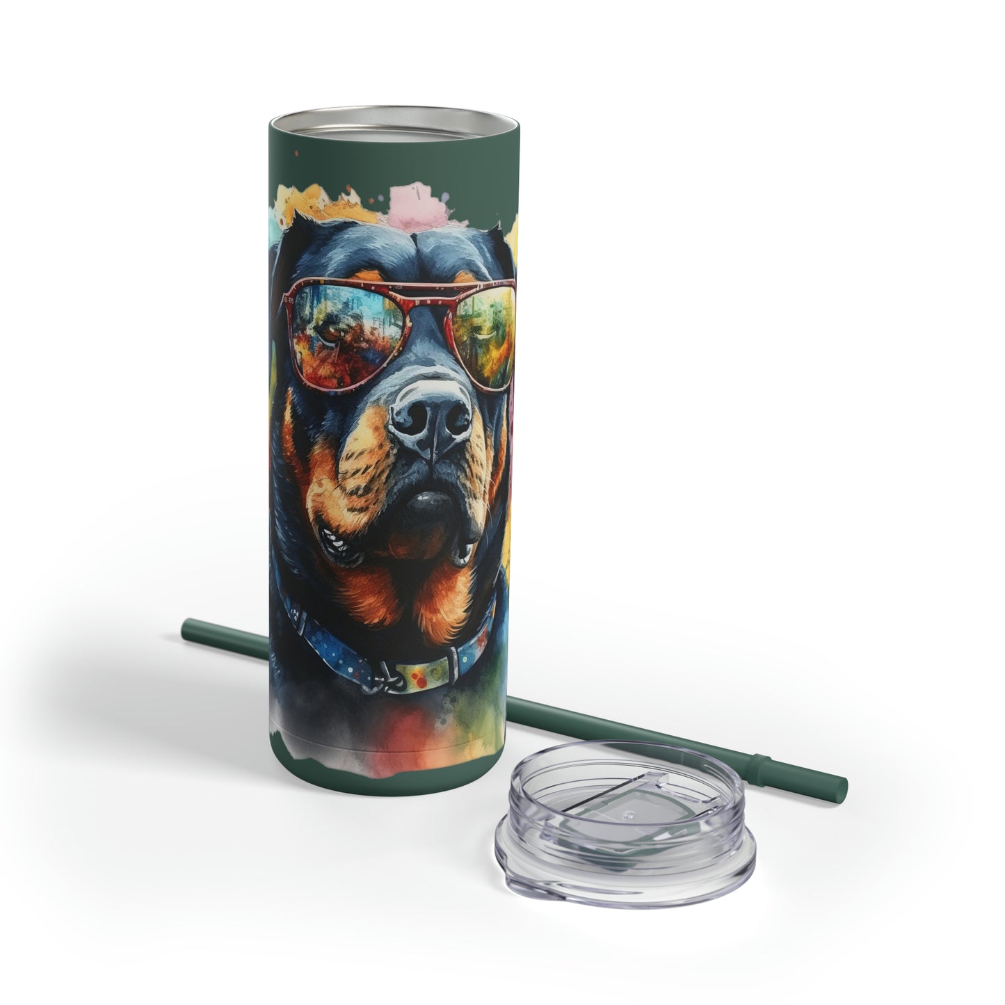 Rottweiler 6 Maars Maker Skinny Matte Tumbler, 20oz