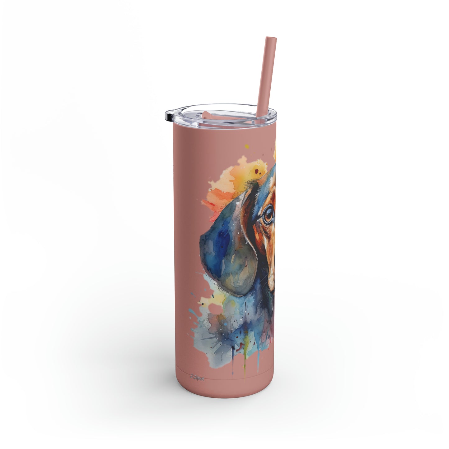 Dachshund 4 Maars Maker Skinny Matte Tumbler, 20oz