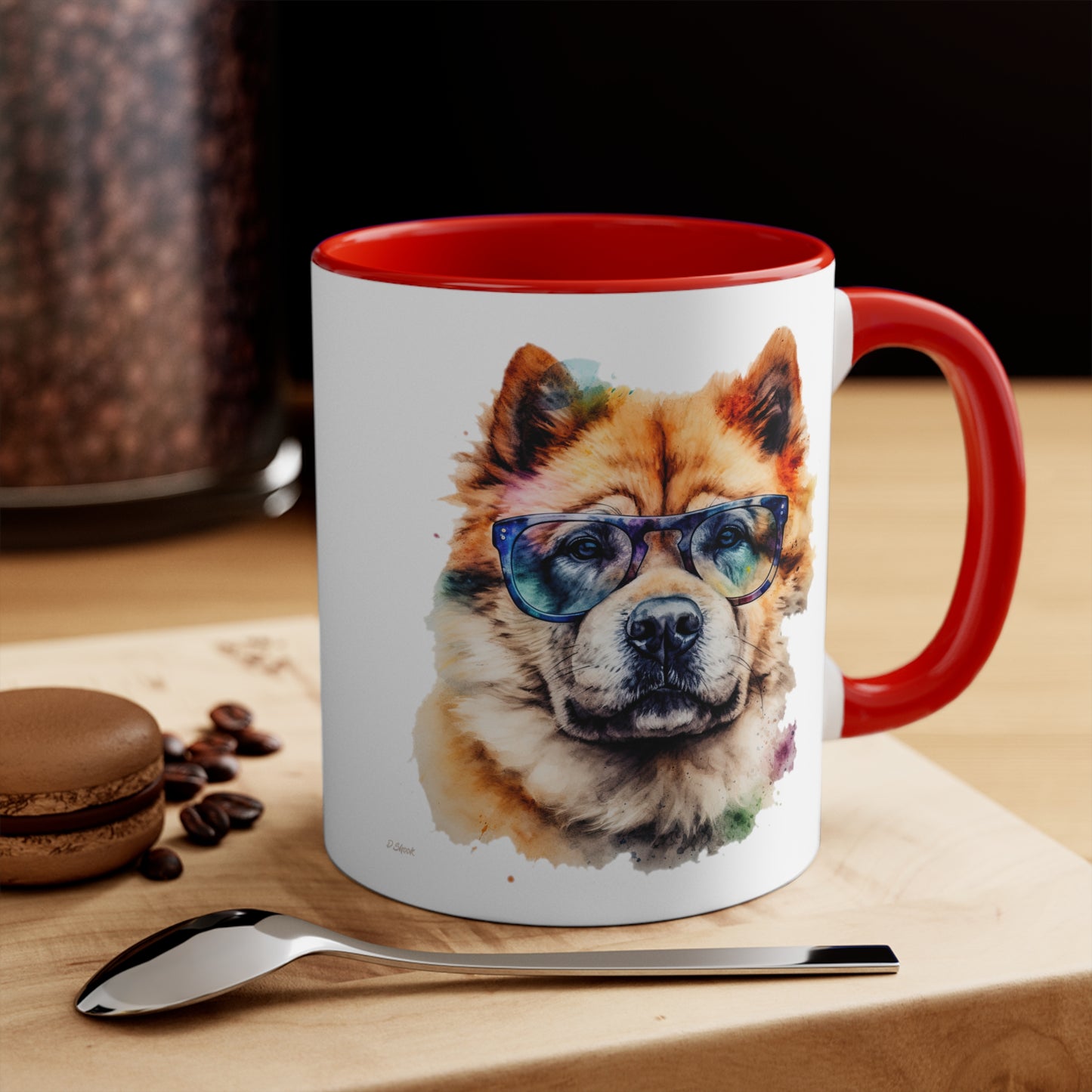 Chow Chow 5 Accent Mugs