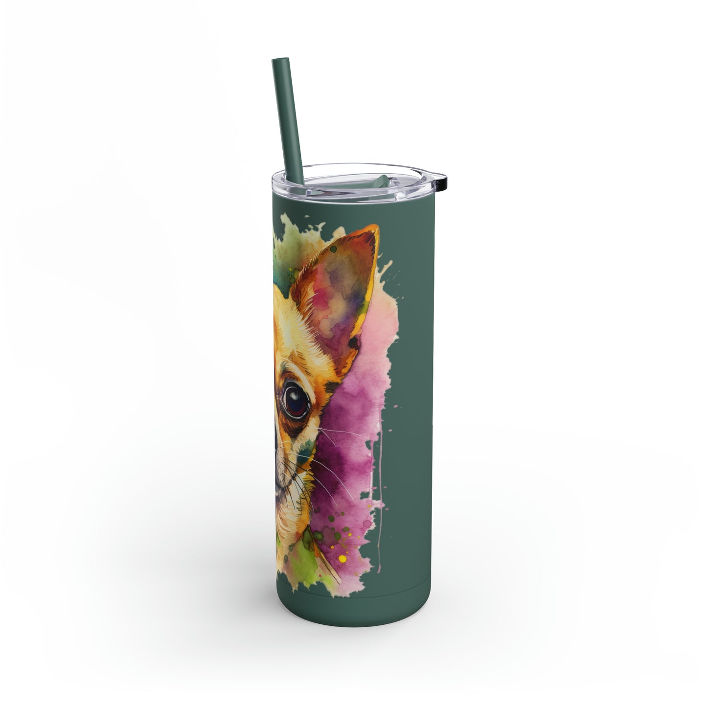Chihuahua 7 Maars Maker Skinny Matte Tumbler, 20oz