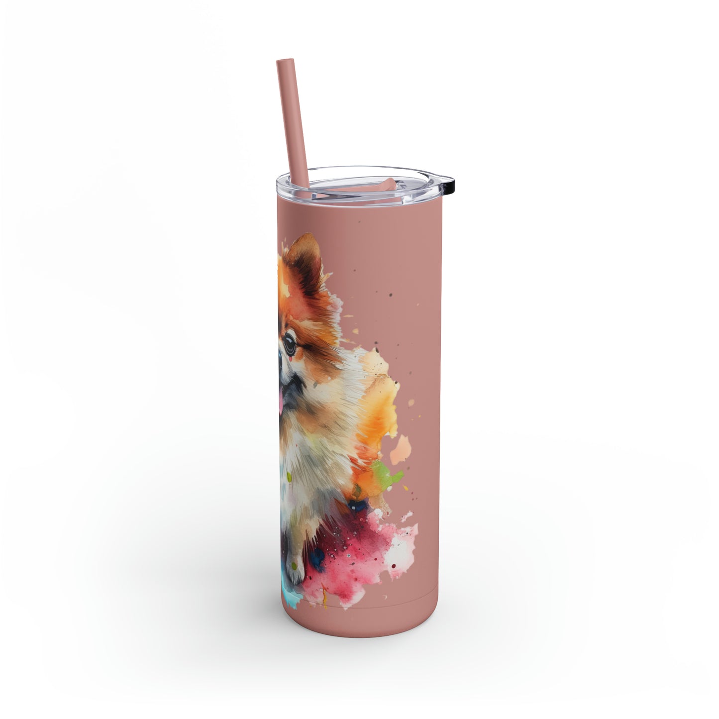 Pomeranian 2 Maars Maker Skinny Matte Tumbler, 20oz