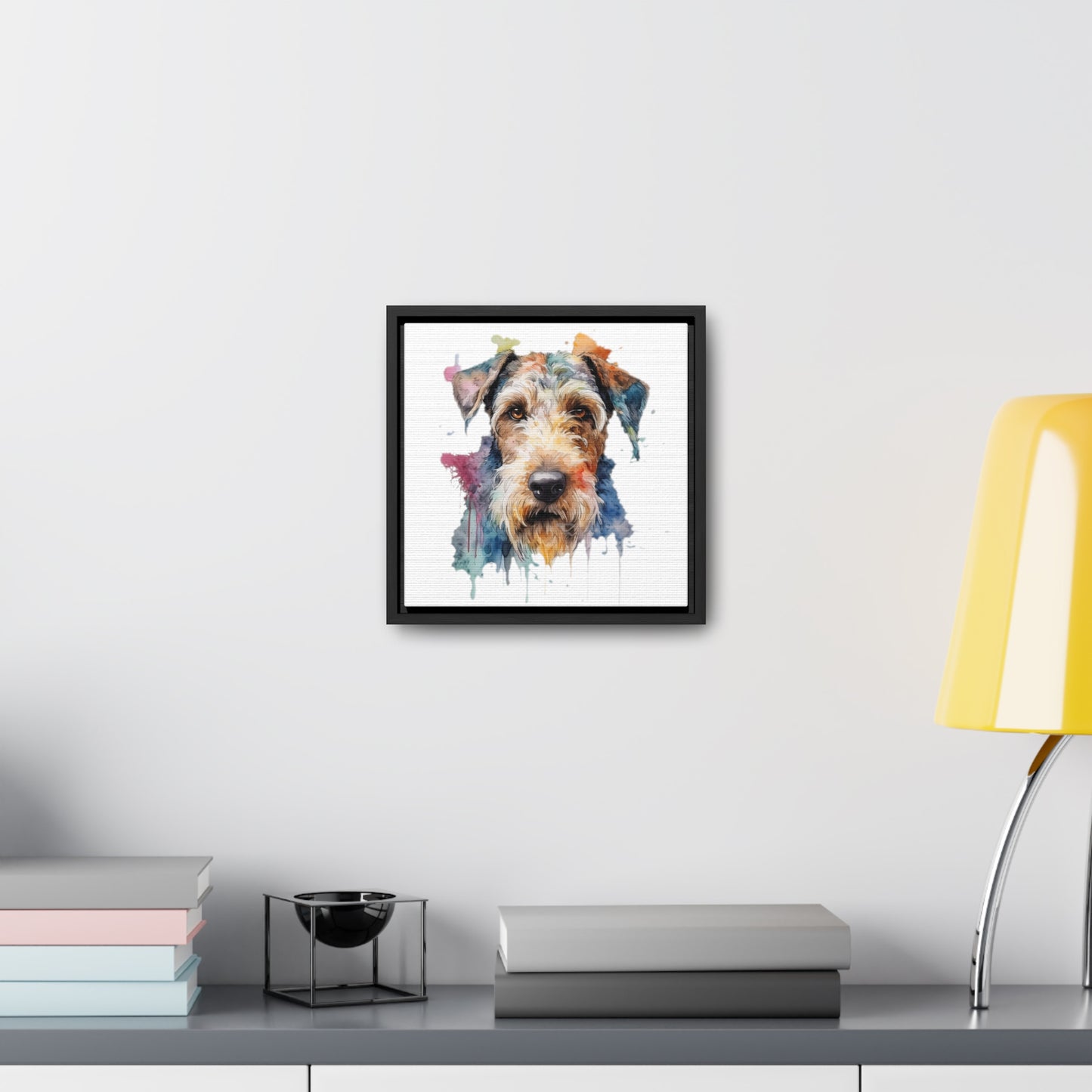 Airedale Terrier 2 Gallery Canvas Wraps, Square Frame